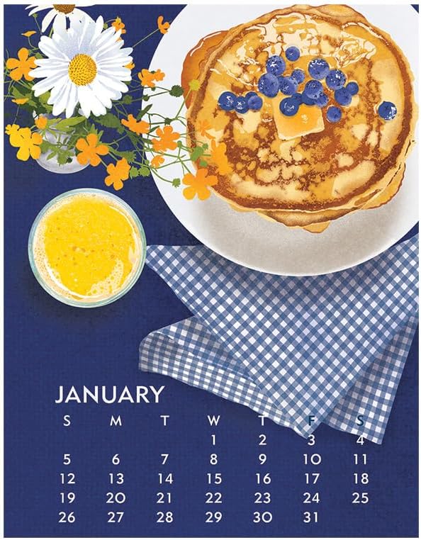 Linnea Design 2025 Poster Calendar 11 x 14" Artwork by Johanna Riley