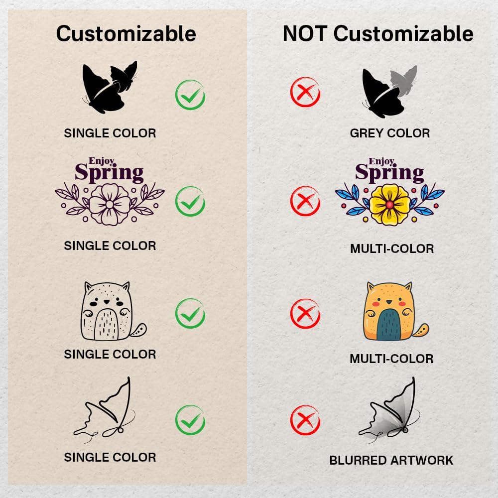 Personalized Logo/Address/Name Stamps -Custom Wooden Rubber Stamp, Multiple Sizes Stamps for Business (Round Stamp)