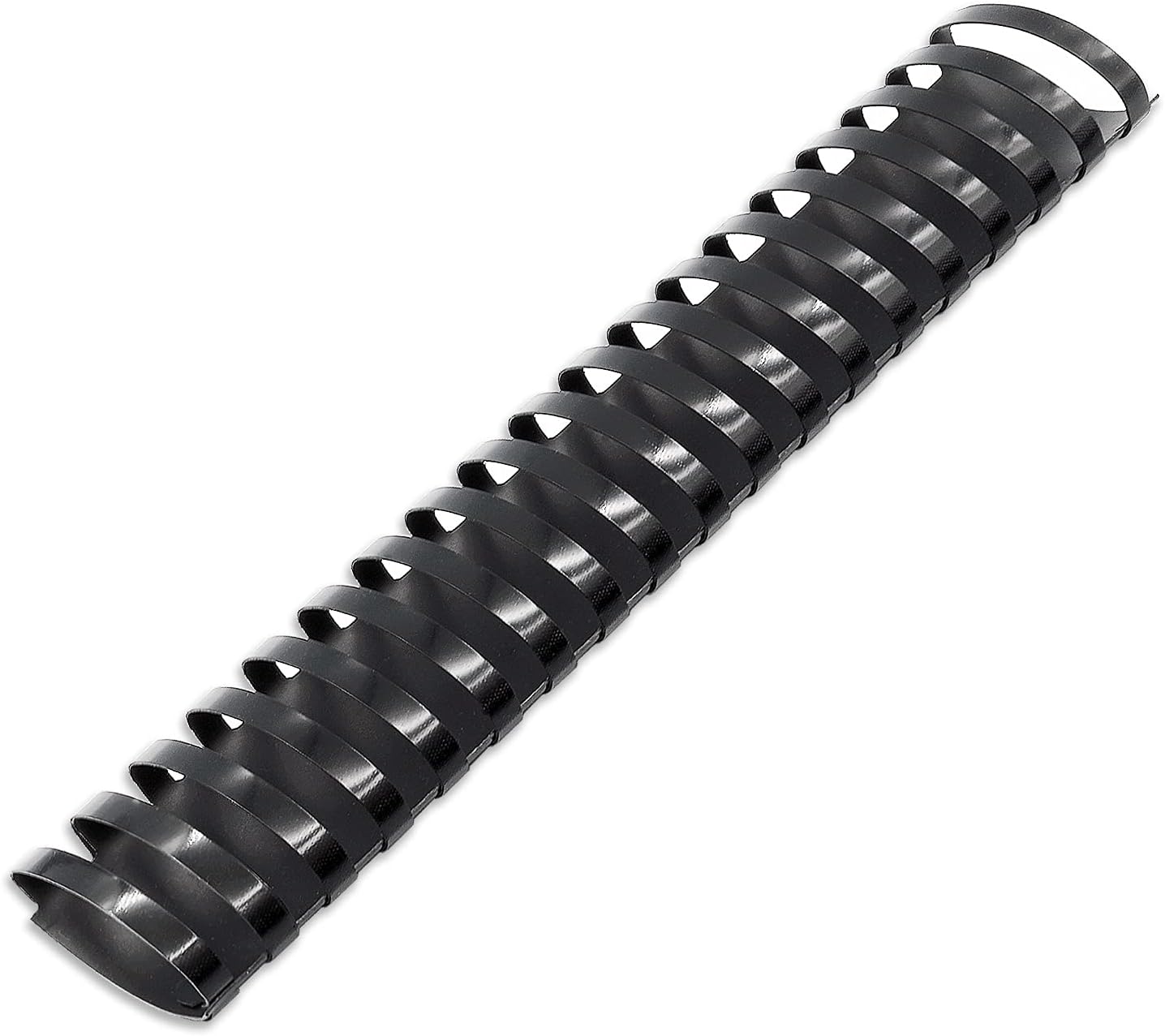 Binditek 10 Pack Plastic Binding Comb Spines, 2 Inch Diameter, 450 Sheet Capacity, 19 Ring, for Letter Size, Black, for Students and Coworkers