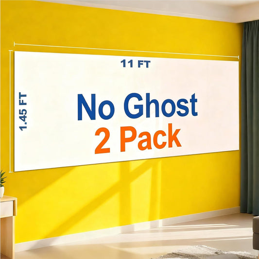 Nortix Whiteboard Wallpaper, Whiteboard Contact Paper, White Board Sticker, Stain-Proof, Super Sticky Peel and Stick Dry Erase Roll for School/Office/Home, 1.45x11ft (2)