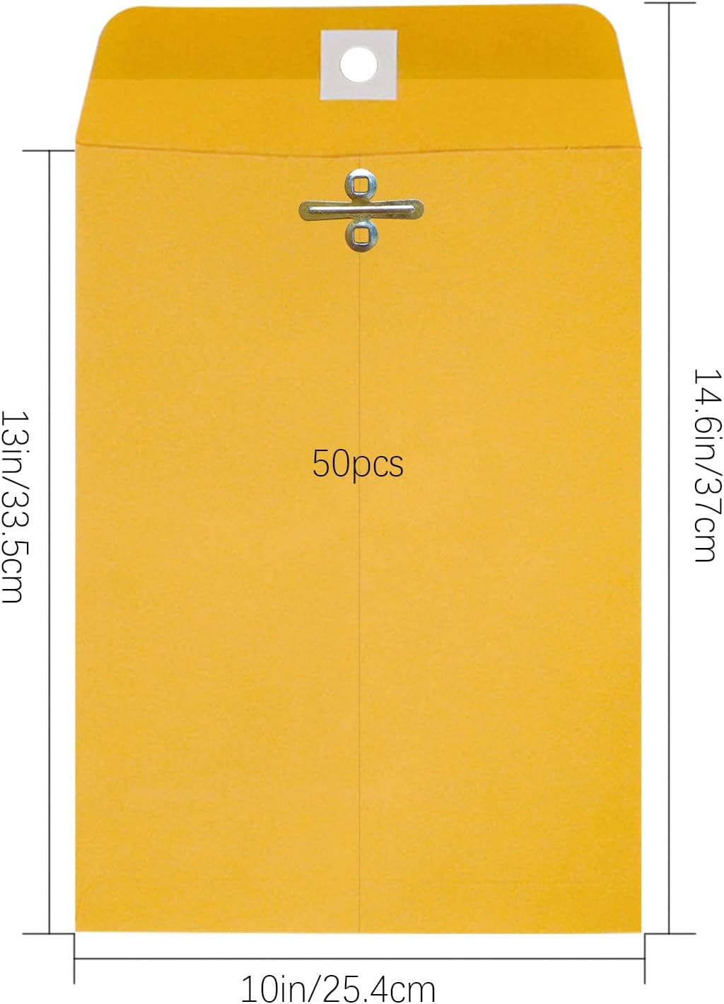 10” x 13” Clasp Envelopes with Gummed Seal Brown Kraft Catalog Envelopes Clasp Mailing Envelopes for Home, Office, Business 28 lb Kraft Paper,Pack of 30