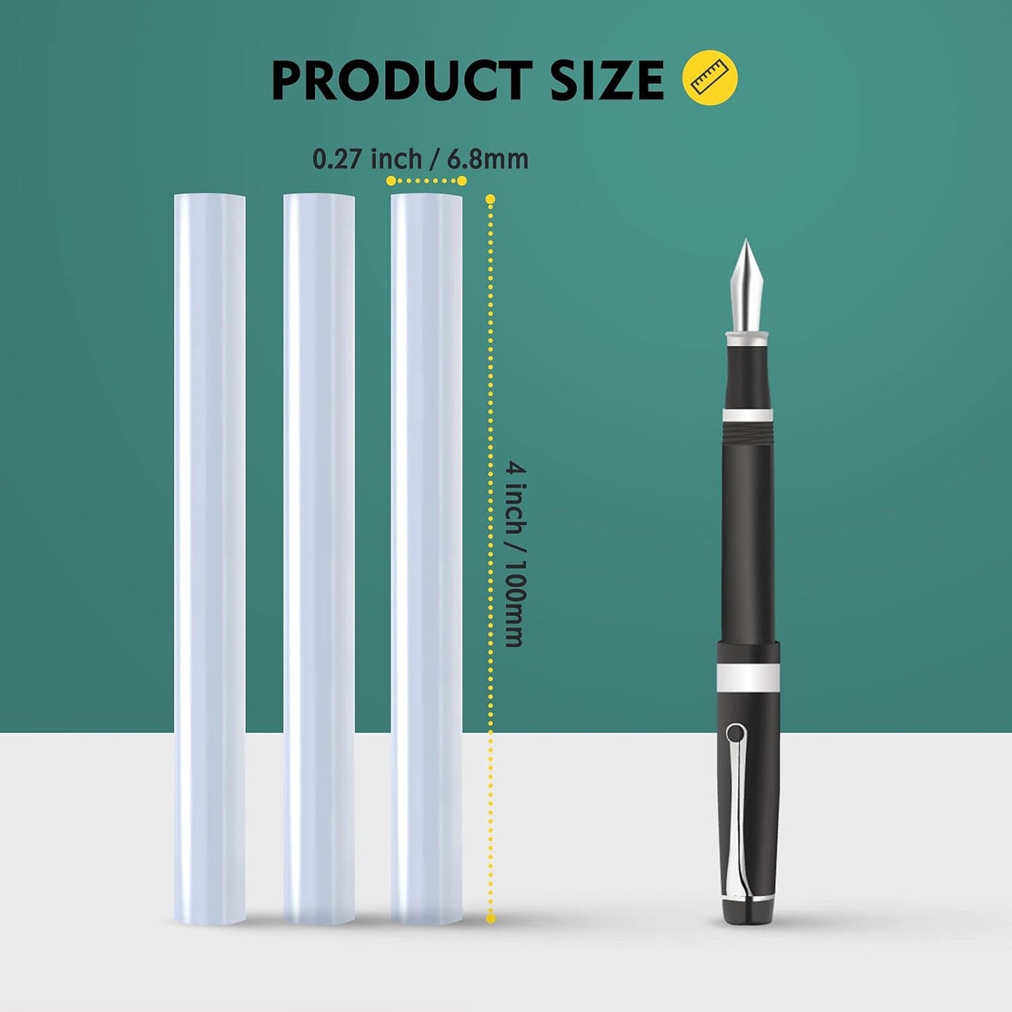 Magicfly Hot Glue Gun Sticks, Huge Pack of 800, 6 lbs, 4 Inch Long and 0.27 Inch Diameter Mini Hot Melt Glue Sticks, Compatible with Most Glue Guns, for DIY Craft Projects and Sealing