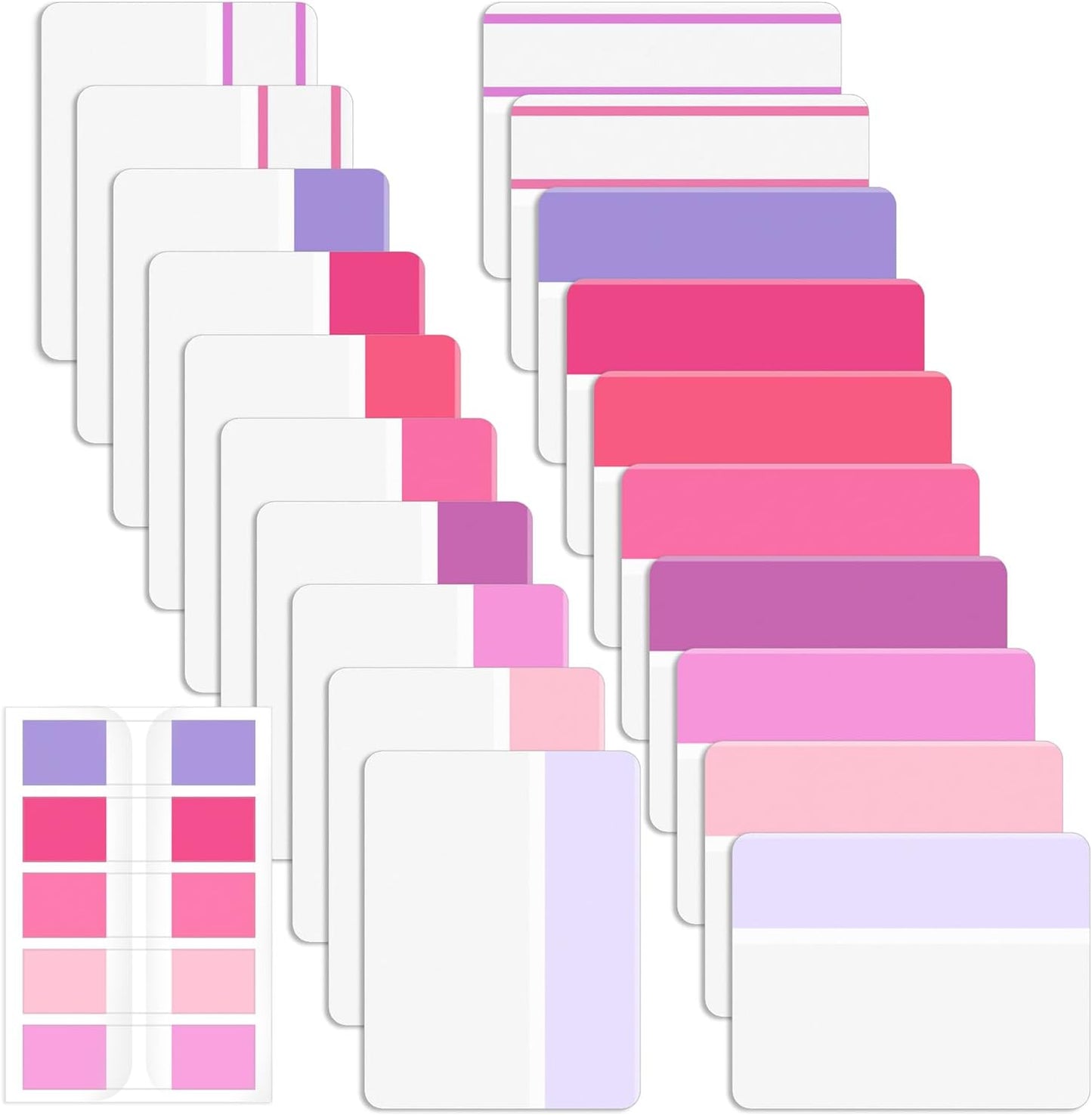 Mr. Pen- Sticky Index Tabs, 500 Pcs, 21 Sets, Colorful Sticky Tabs for Notebooks, Page Markers, Page Tabs for Binders, Page Tabs Sticky Tabs for Books, Notebook Tabs, Book Sticky Tabs for Notebooks