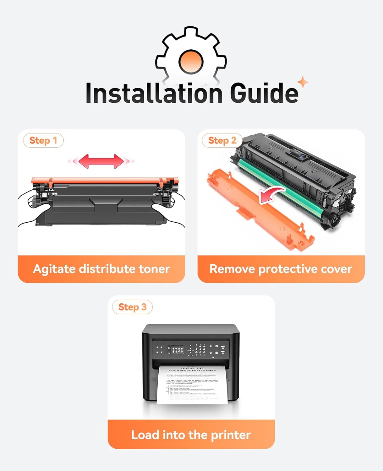 508X 508A Toner Cartridge Set 4-Pack Replacement for HP 508X CF360X CF361X CF362X CF363X Toner Compatible with HP Color Laserjet Enterprise M553 M552 MFP M577 Series Printer(Black Cyan Magenta Yellow)