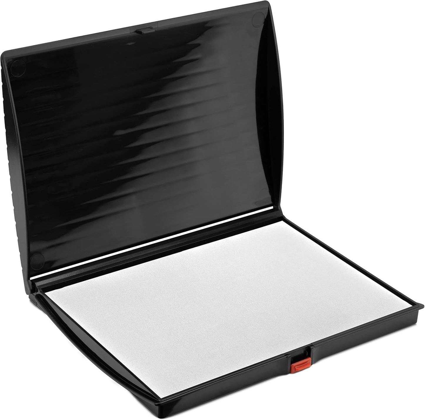 Large Premium Dry (No Ink) Stamp Pad - 5" by 7" - Quality Felt Pad - Case with Closing snap