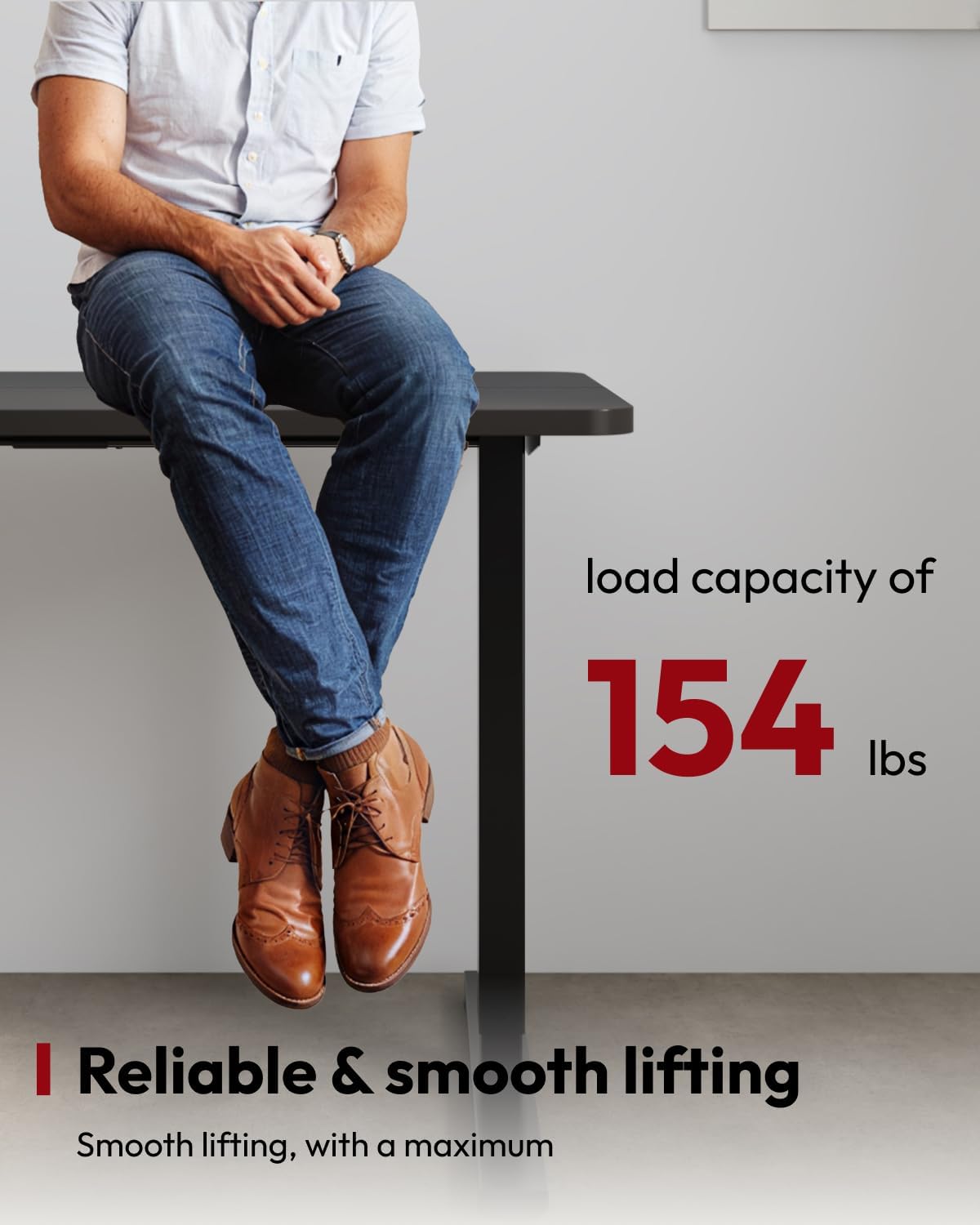 SANODESK Standing Desk Height Adjustable Electric Stand up Desk 63x24 Inches Sit Stand Home Office with Splice Board, Black Frame/Black Top