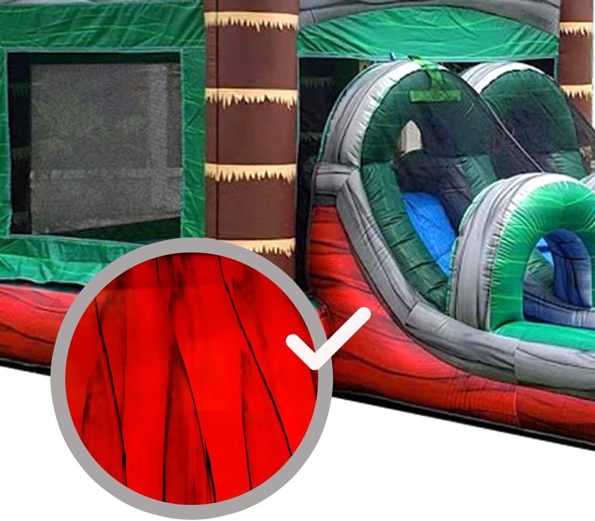 SX-69 Vinyl Repair Kit | Inflatable Bounce House Repair Kit | Includes 4 Ounce Adhesive and Vinyl Roll | for Flexible, Waterproof Repairs of Tears, Punctures, and Holes