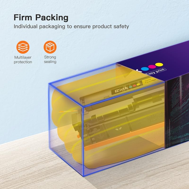 E-Z Ink 410A Toner Cartridge High Yield Replacement for HP 410A CF410A 410X CF411A CF412A CF413A for HP Color Laserjet Pro MFP M477fnw Toner M477fdw M477fdn M452dn M452nw M477 Printer (4-Pack)