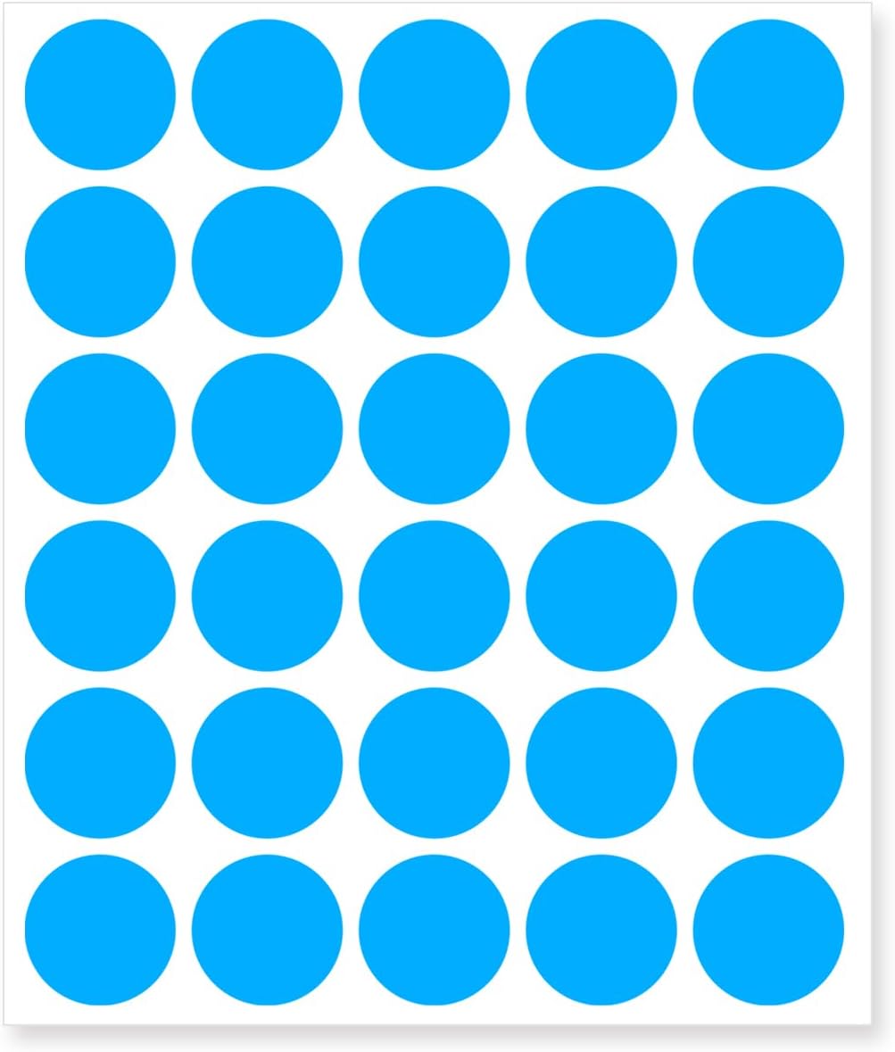 0.75 Inch Removable Color Code Dot Sticker Round Labels,Garage Sale Stickers Price Tags Label Blank Yard Sale Circle Dot Stickers(1050 Pack,Blue)