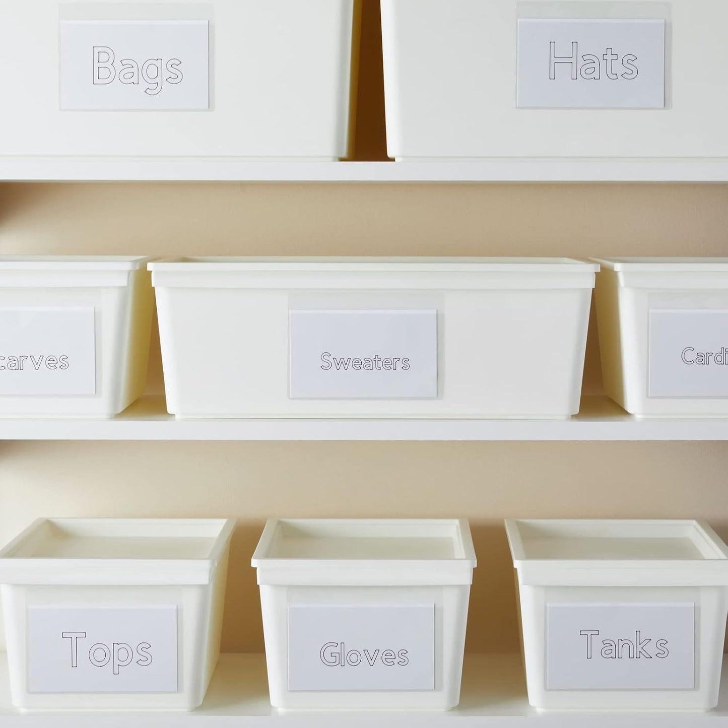 Juvale 100-Pack Clear Index Card Pockets - 3.6 x 5.25 in Plastic Sleeves - Adhesive Label Pockets for Storage Bin & Shelf Labels