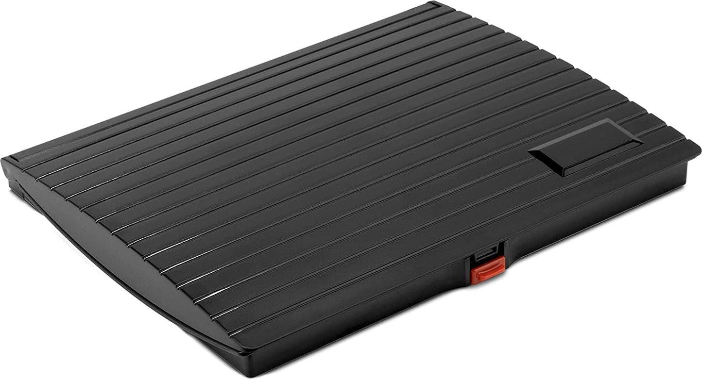 Large Premium Blue Ink Stamp Pad - 5" by 7" - Quality Felt Pad - Case with Closing snap