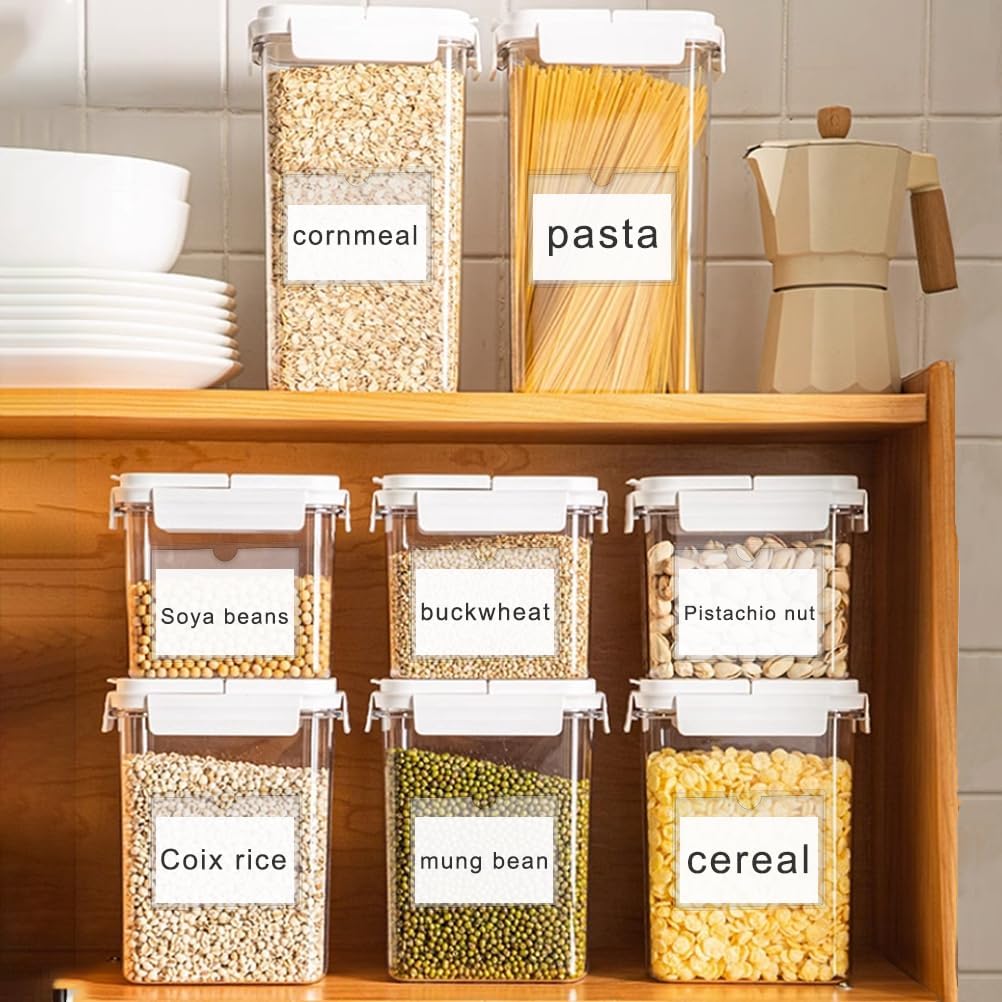 60 Pack 3 X 5 Inches Adhesive Index Card Pockets, Clear Self Adhesive Label Pockets Label Holders Card Holder Shelf Label Holder for Organizing, Storage Bins (3.7 x 5.3 inches)