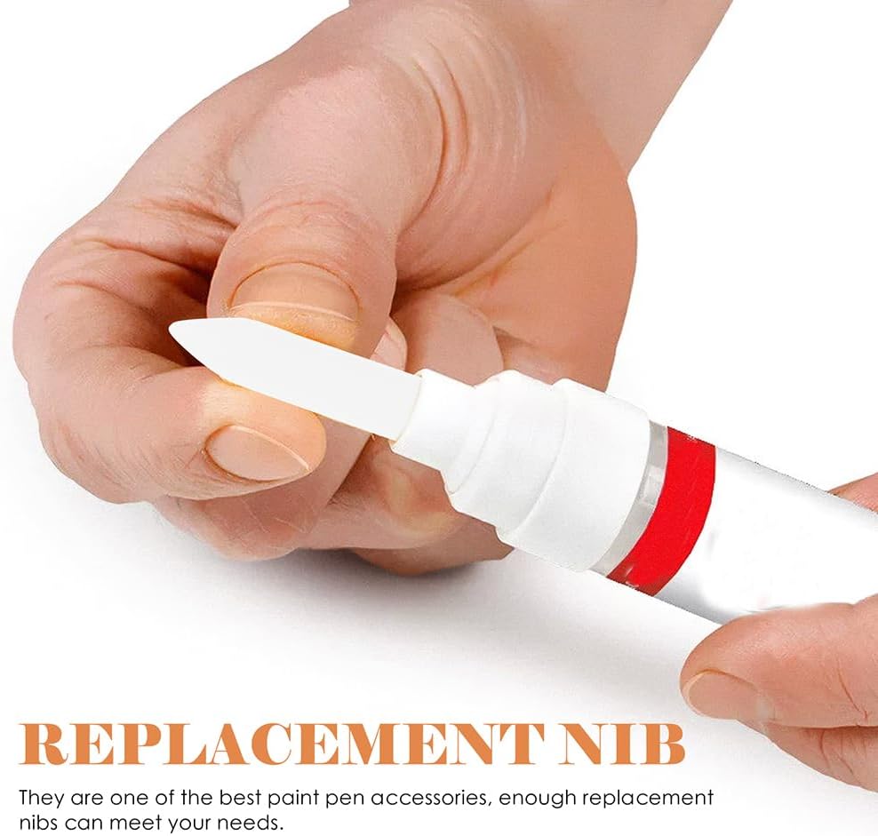 EXCEART Acrylic Paint Marker Replacement Nibs - 20pcs 0.7mm Tips for Permanent Markers, Refillable Painting Pens