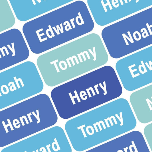 Personalized Waterproof Name Labels Press and Stick Custom Name Stick on Clothing Labels. Customized Up to 3 Lines Great for Camp & Daycare