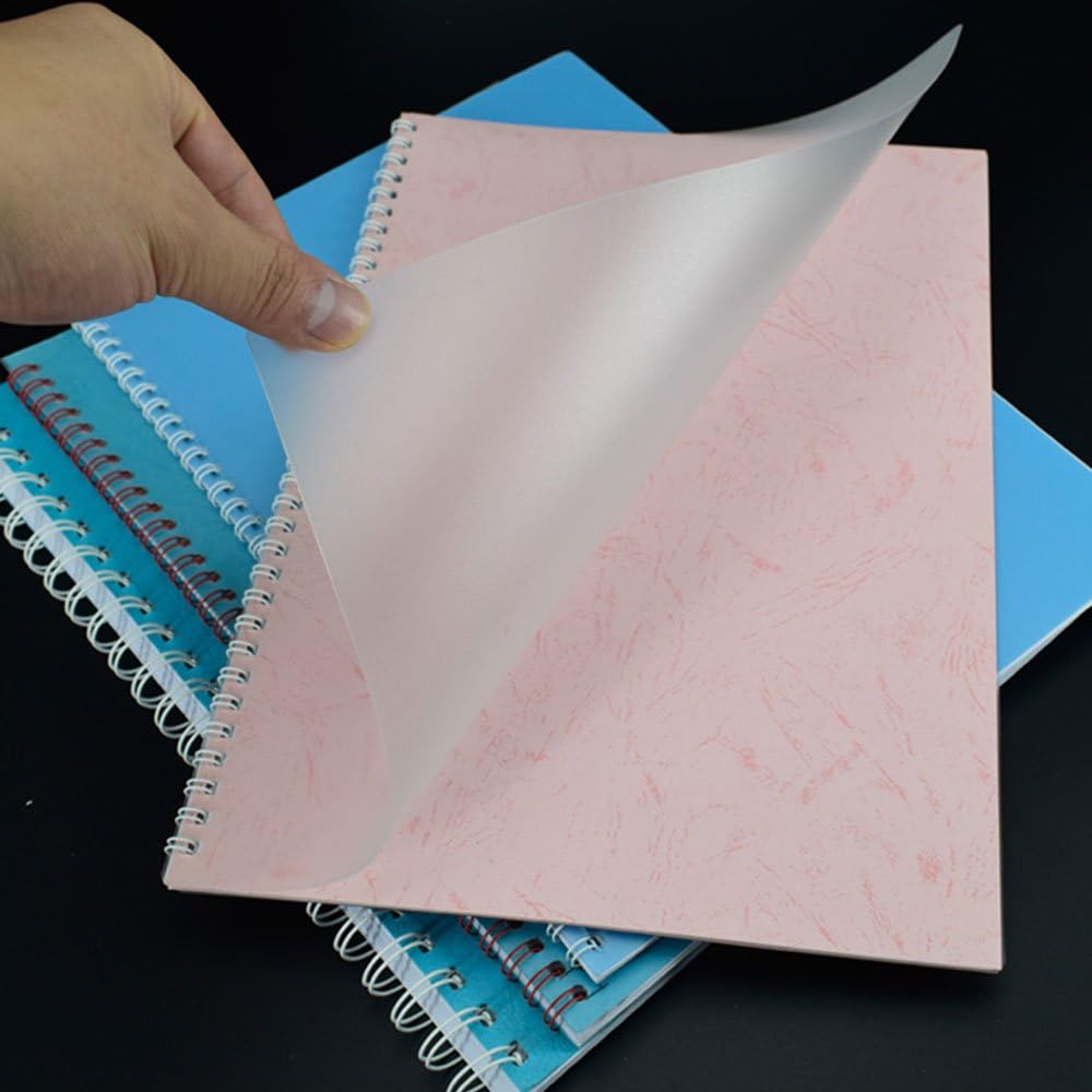 Rayson Frosted Binding Covers - 12 mil Polypropylene (PP) Matte Finish, 8.5" × 11", Durable Un-Punched Plastic Binding Covers, 50/Pack (PP350MT)
