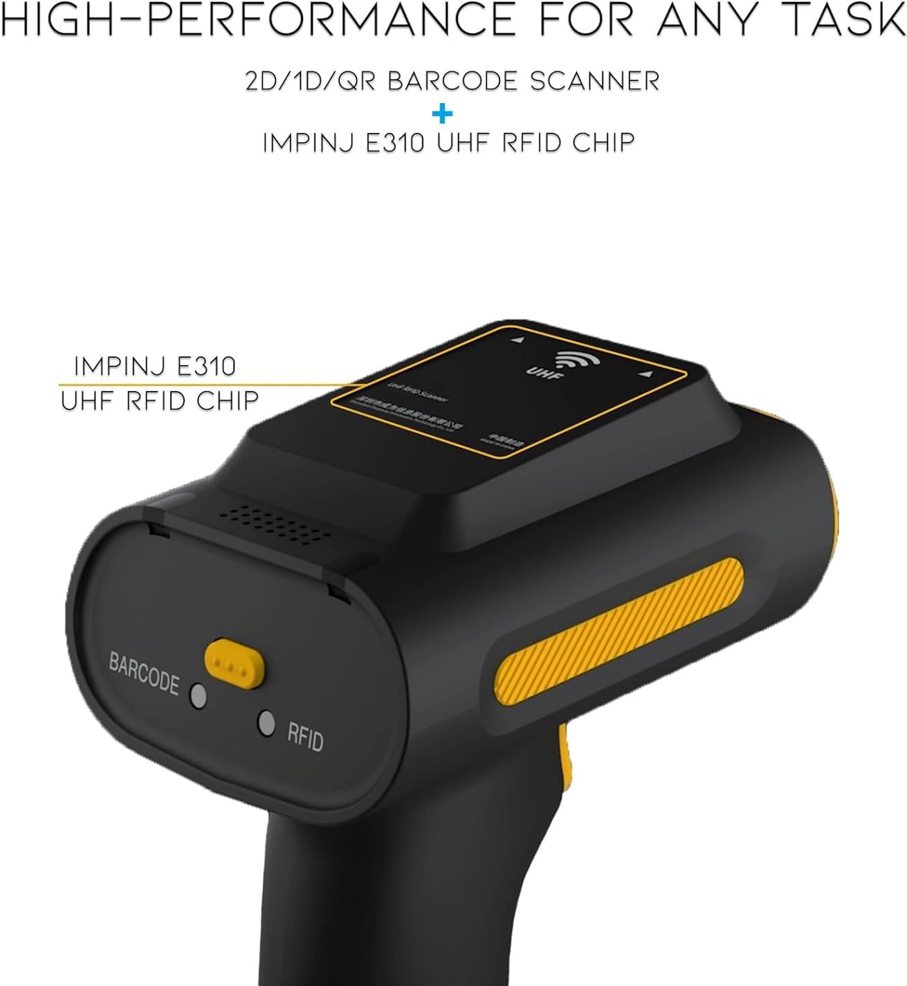 Chainway SR160 All-Purpose RFID Tag Scanner and 2D/1D/QR Barcode Reader, UHF Reader/Writer, Three Modes: UHF RFID, Barcode, Hybrid (Build Your Own: USB or Wireless Bluetooth)