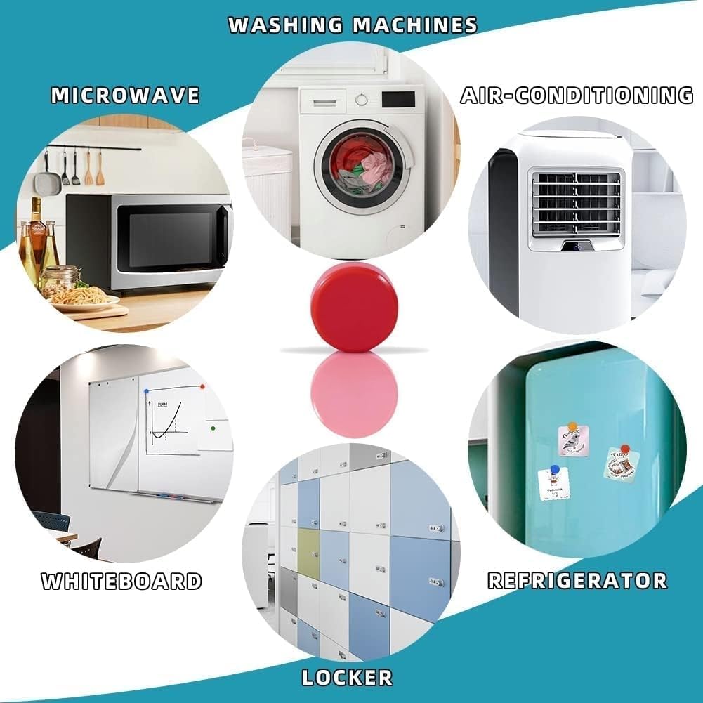 Qualsen Fridge Magnets, Small Mini Cute 20pcs Refrigerator Magnet for Whiteboard, Locker, Kitchen, Office, Classroom(Black and White)