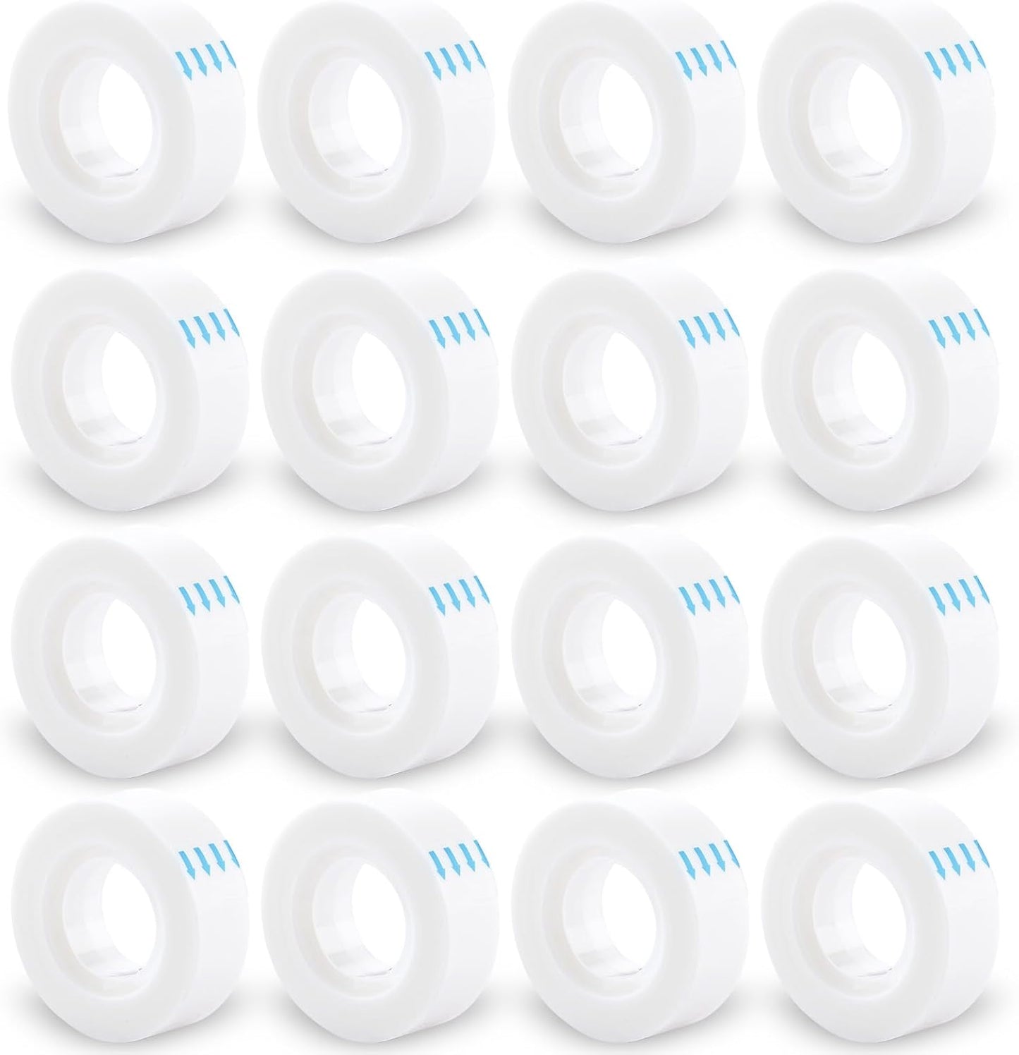 Invisible Tape Refill - Tear by Hand, 3/4'' X 1000'', 16 Rolls Gift Wrap Tape for Repairing, Back to School Supplies, Writable