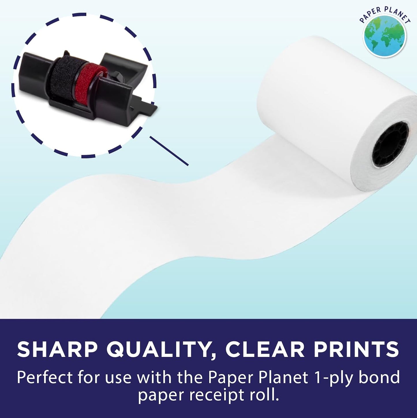 Red and Black Printing Calculator Ribbons Compatible with IR40T by Paper Planet | Replacement Adding Machine Ink Ribbon Compatible with Select Canon, Casio, Sharp, and Victor IR40T | 5 Pack