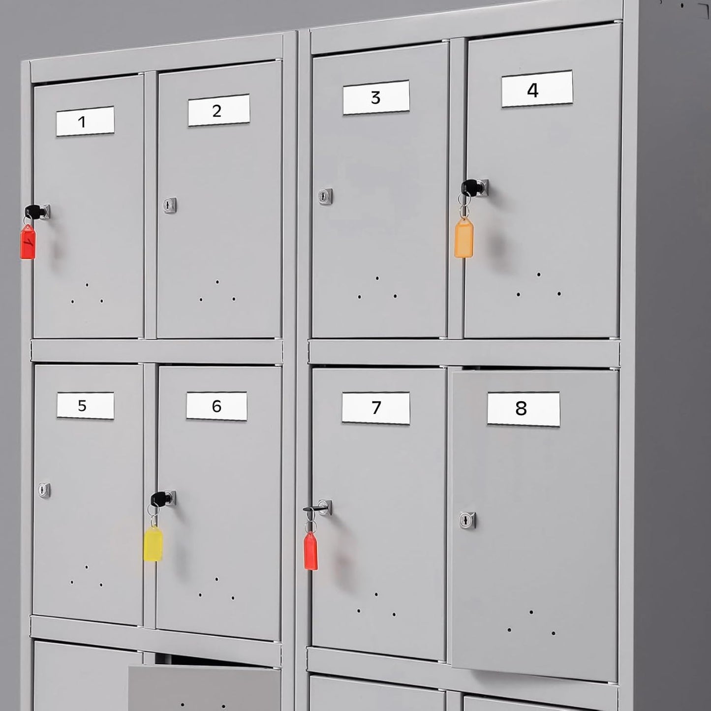 30 Pcs 6" x 2" Magnetic C Channel Label Holders with 60 Replacement White Paper and 30 Clear Plastic Films, Magnetic Cards Name Tags for Rack Shelf Warehouse Labels Accessories