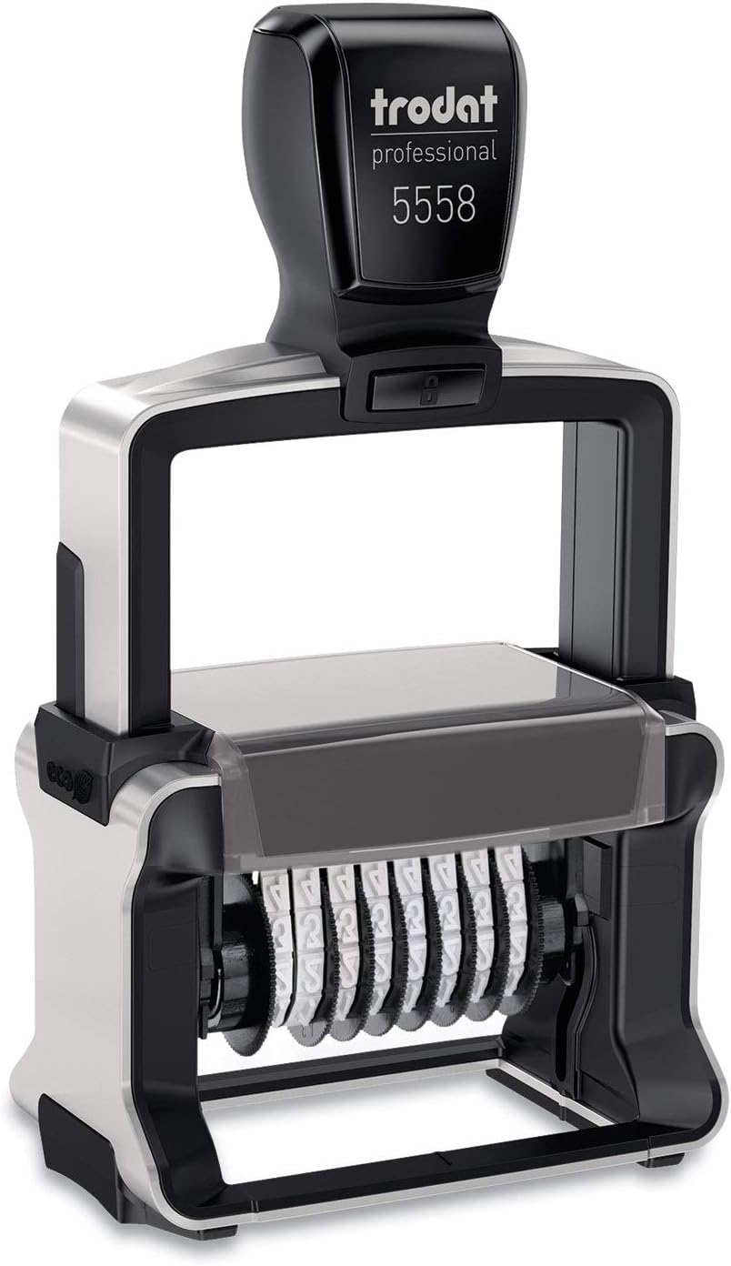 Notary Stamp Seal Ink Personalized Self Inking Stamp Custom Stamp Rubber Stamp Trodat 4913 Self Ink Notary Stamp - 7/8" x 2-3/8" Impression Area