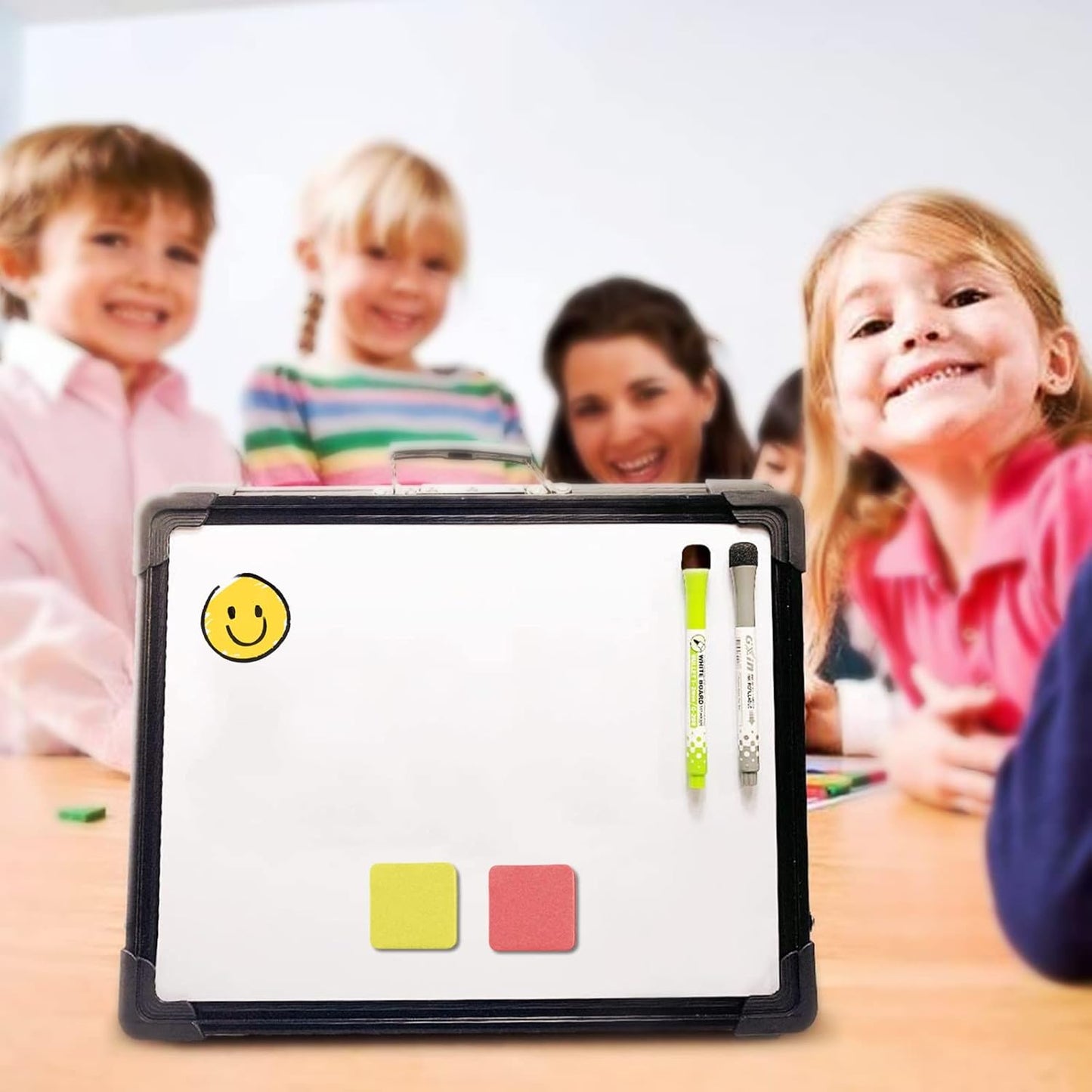 OWLKELA 48Pcs Dry Erase Erasers, Colored Magnetic Whiteboard Cleaning Tool for Classroom, School Supplies and Office