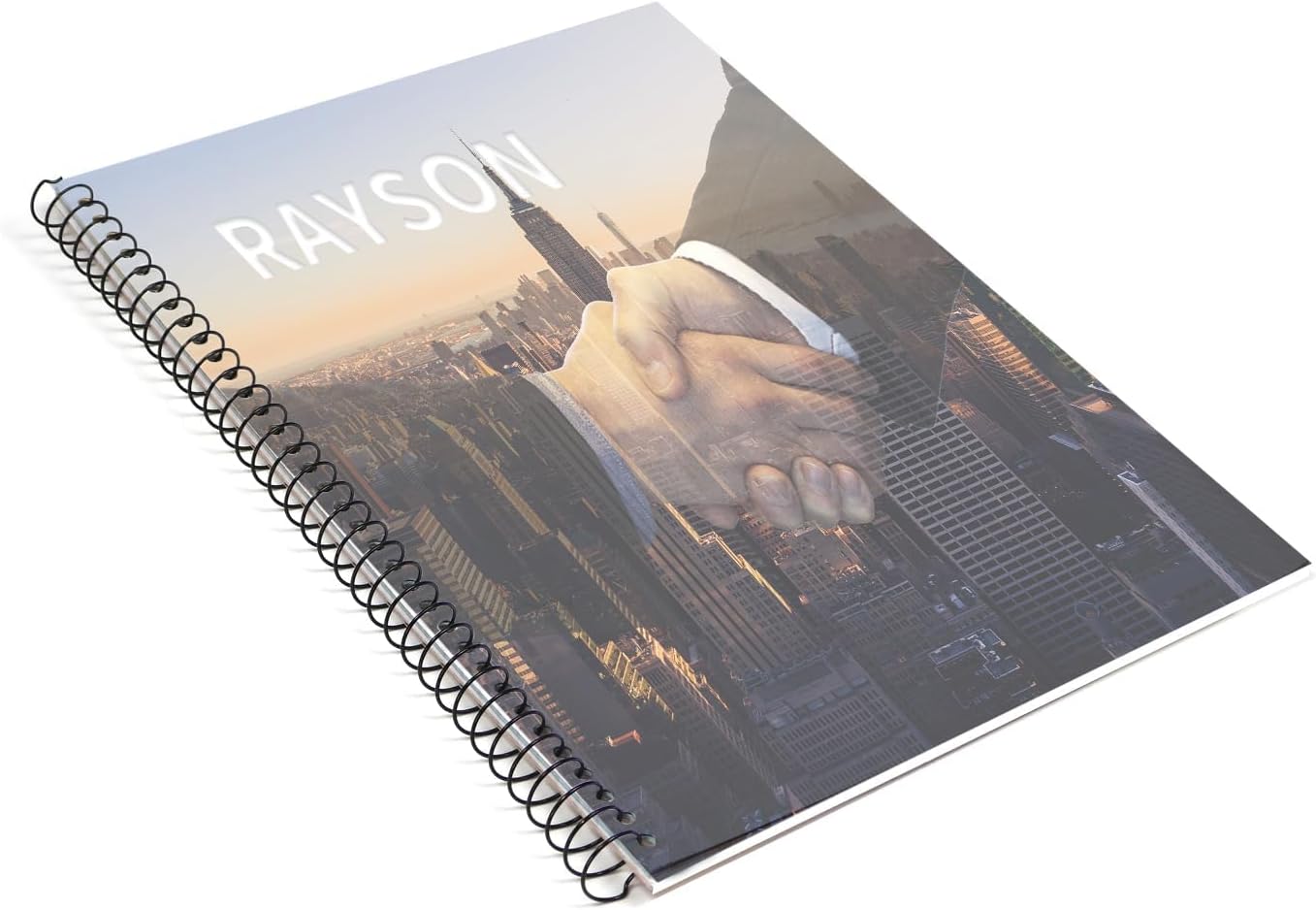 RAYSON 31.8mm Spiral Wire Coil Binding, 3:1 Pitch, 1-1/4" Metal Coils Binding 280 Sheets Capacity, Black Color & Pack of 50