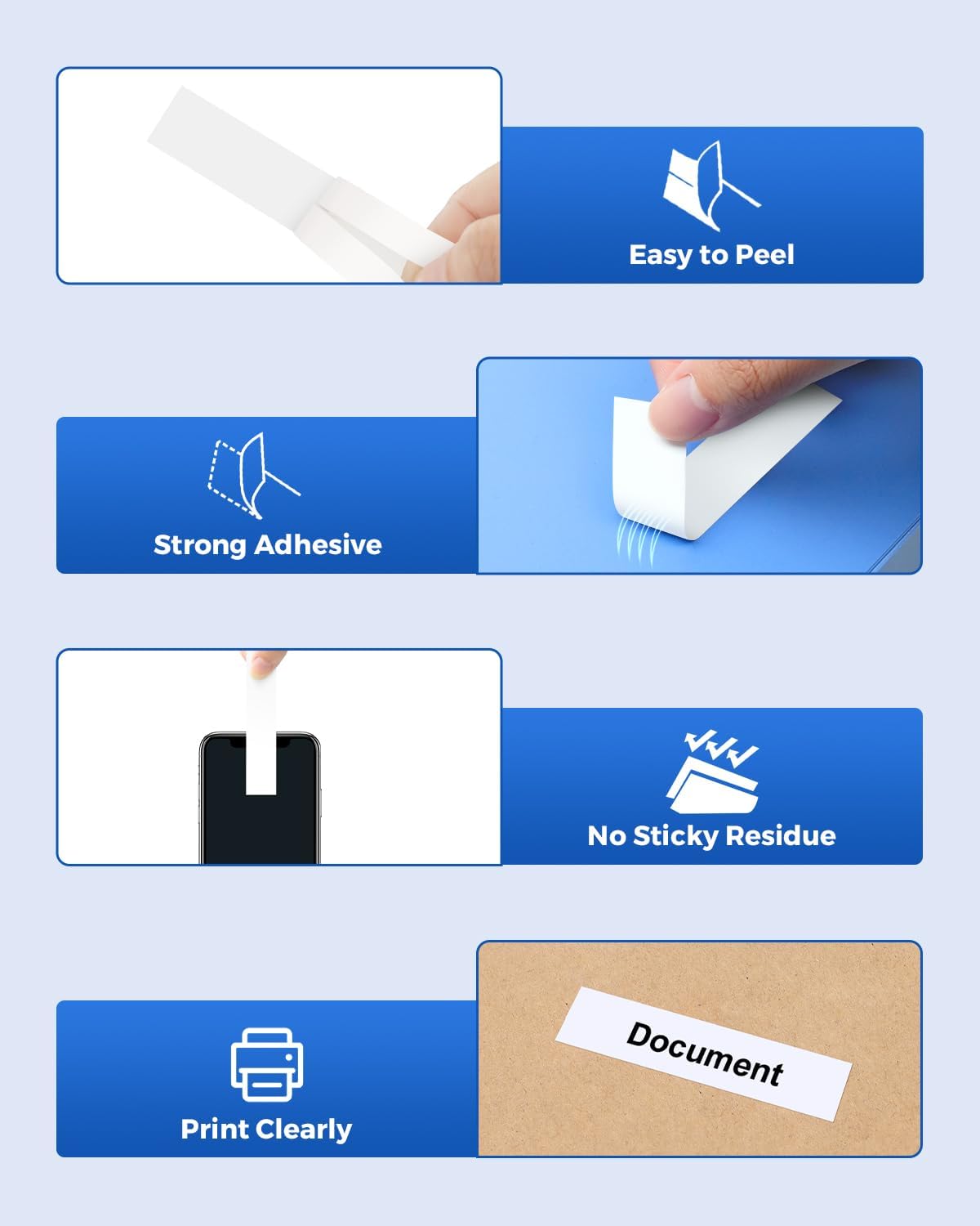 Tze241 18mm 0.7" Laminated White Tape Compatible for Brother Tze-241 Tz-241 P Touch Label Tape Tze Tz 18mm 3/4" Black on White for PTP410 PTD610BT PTD400 PTD600 PTD460BT Label Maker, 4-Pack