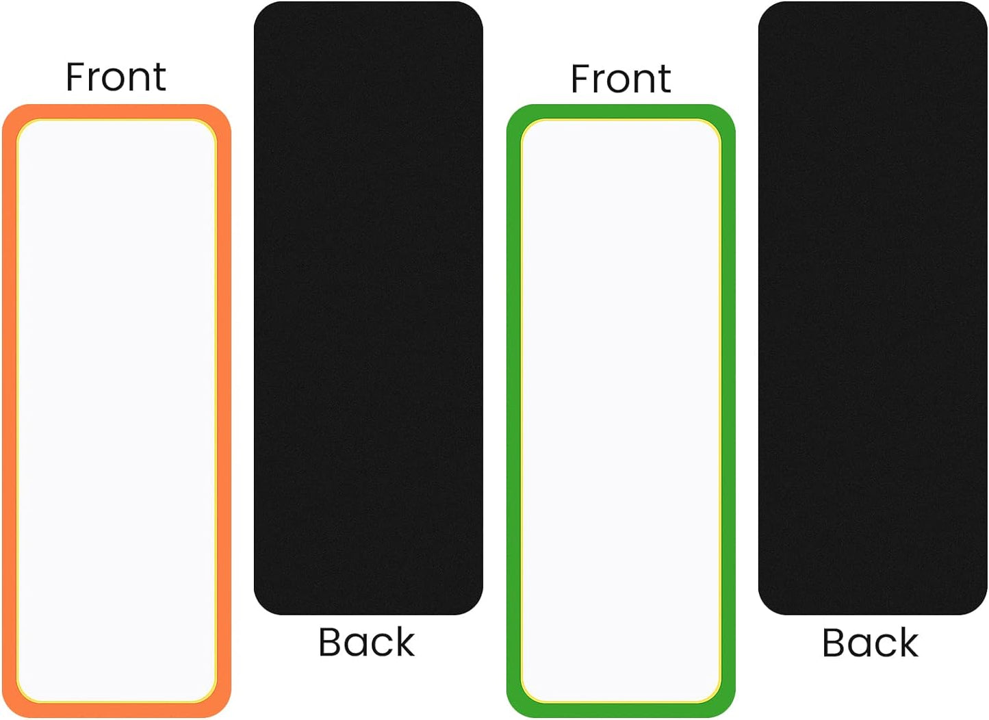 48 Pieces Magnetic Dry Erase Labels - Real Waterproof/Reusable Strips for Classroom Home Office Garage Refrigerator Blank Writable Erasable Cards Colored Border Name Tags Students Locker Shelf