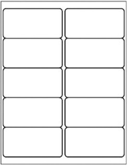 10 Up - 500 Sheets Shipping Address Labels - 2" x 4" - Total 5000 Labels