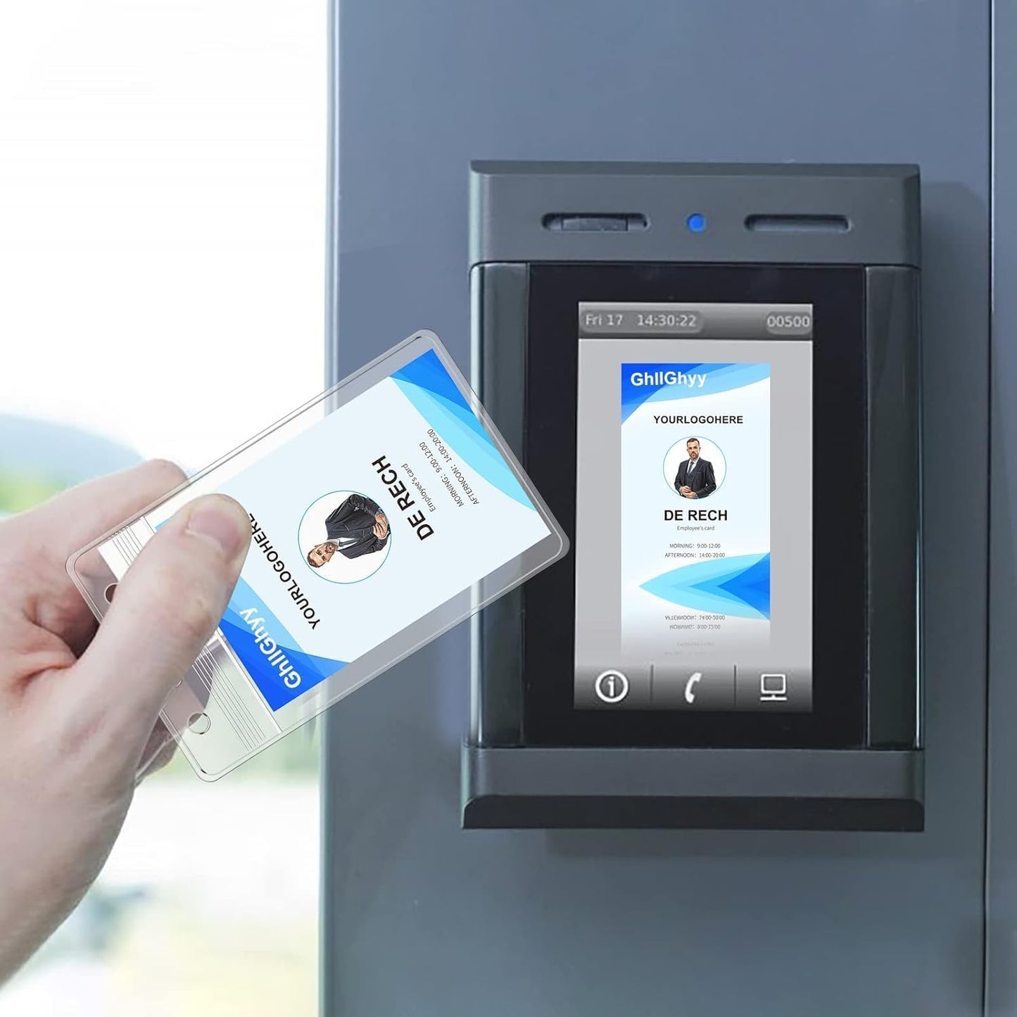 200 Pack Extra Thick Name Badge Holders, Heavy Duty & Sealable Waterproof Vertical ID Badge Holders, Durable Clear PVC Plastic Badge Sleeve for Credit Card/Shcool Work Badge/Room Key/RFID