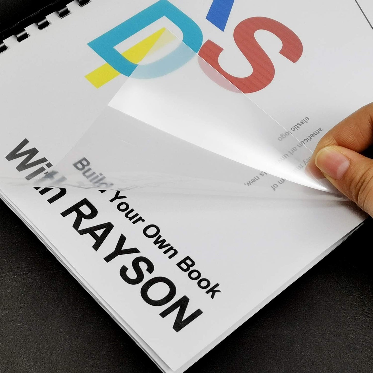 Rayson Clear Binding Cover - 12 mil Polypropylene, 8-1/2 × 11 inches, Durable Un-Punched Plastic Presentation Covers, 50-Pack (PP350C)