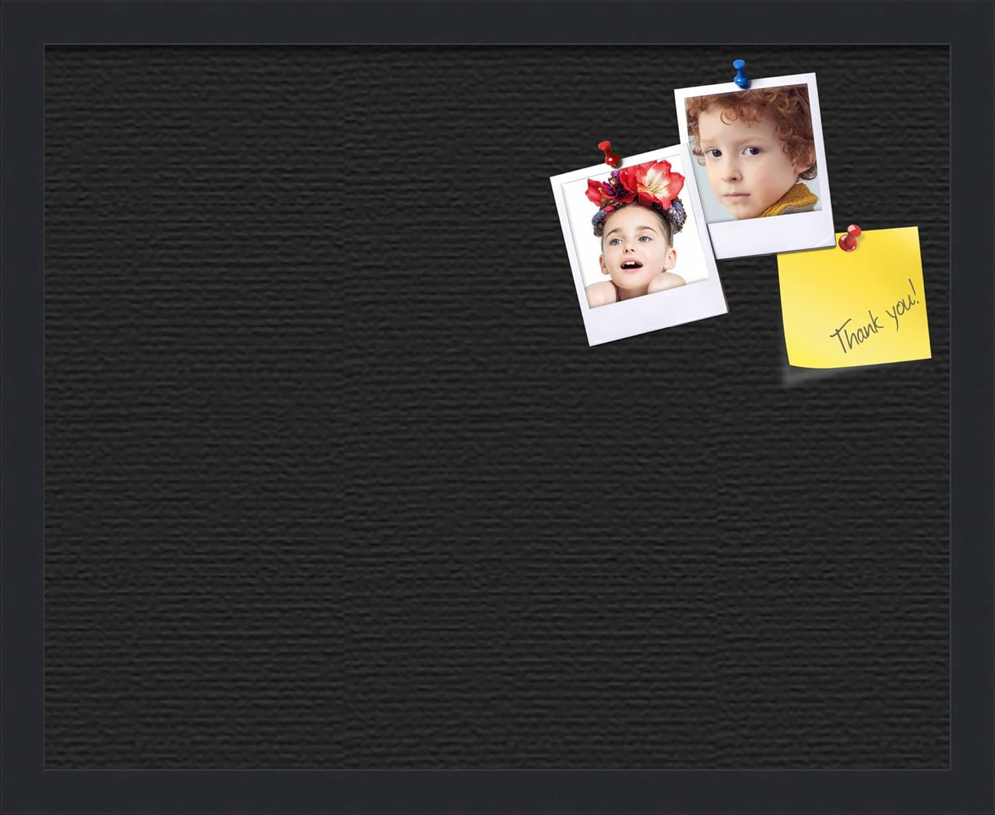 PinPix 20x16 Inch Cork Bulletin Board. This Decorative Framed Pin Board Comes with Desert Pastel Design and a Satin Black Frame. Ideal for Home Office Decor or Message Board (PinPix-1815)