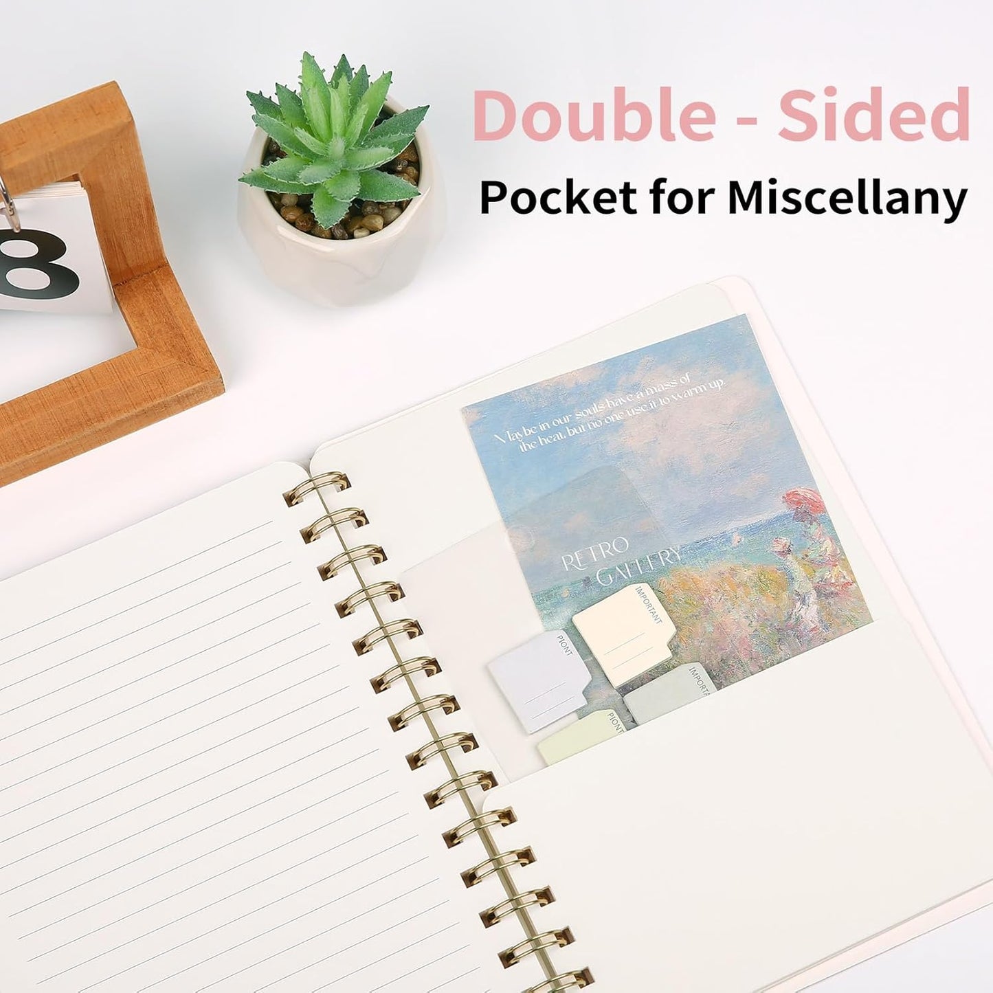 Lined Spiral Notebook College Ruled A5 Journal Book for Note Taking, 160 Pages Writing Journal for Office and Home School Supplies 5.75x8.125 inch (3pack-Pink/MintGreen/Violet)