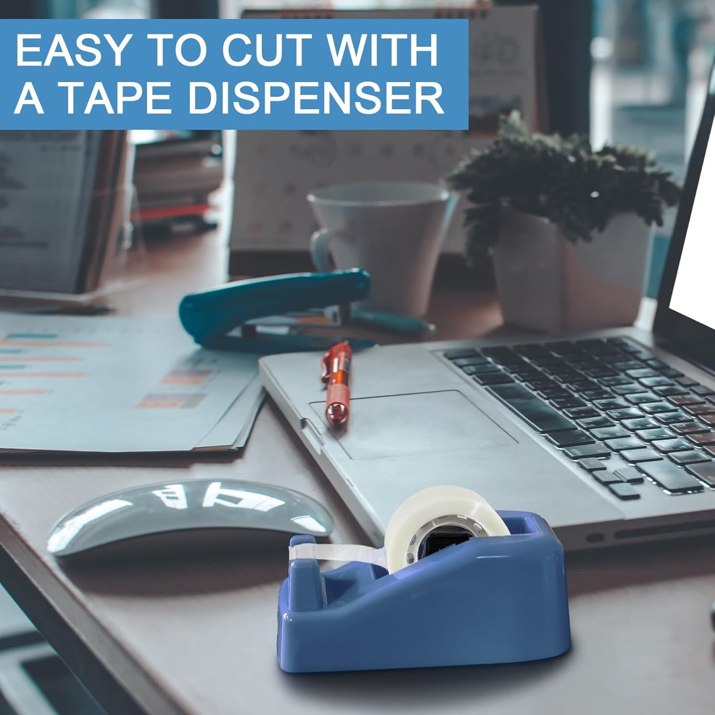 Beieverluck 48 Rolls Invisible Tape Refill 3/4 Inch X 1000 Inches Matte Tape for Dispenser Refill 1 Inch Core Magic Tape for Office Home School Supplies Correction Labeling Gift Wrapping Tape Roll