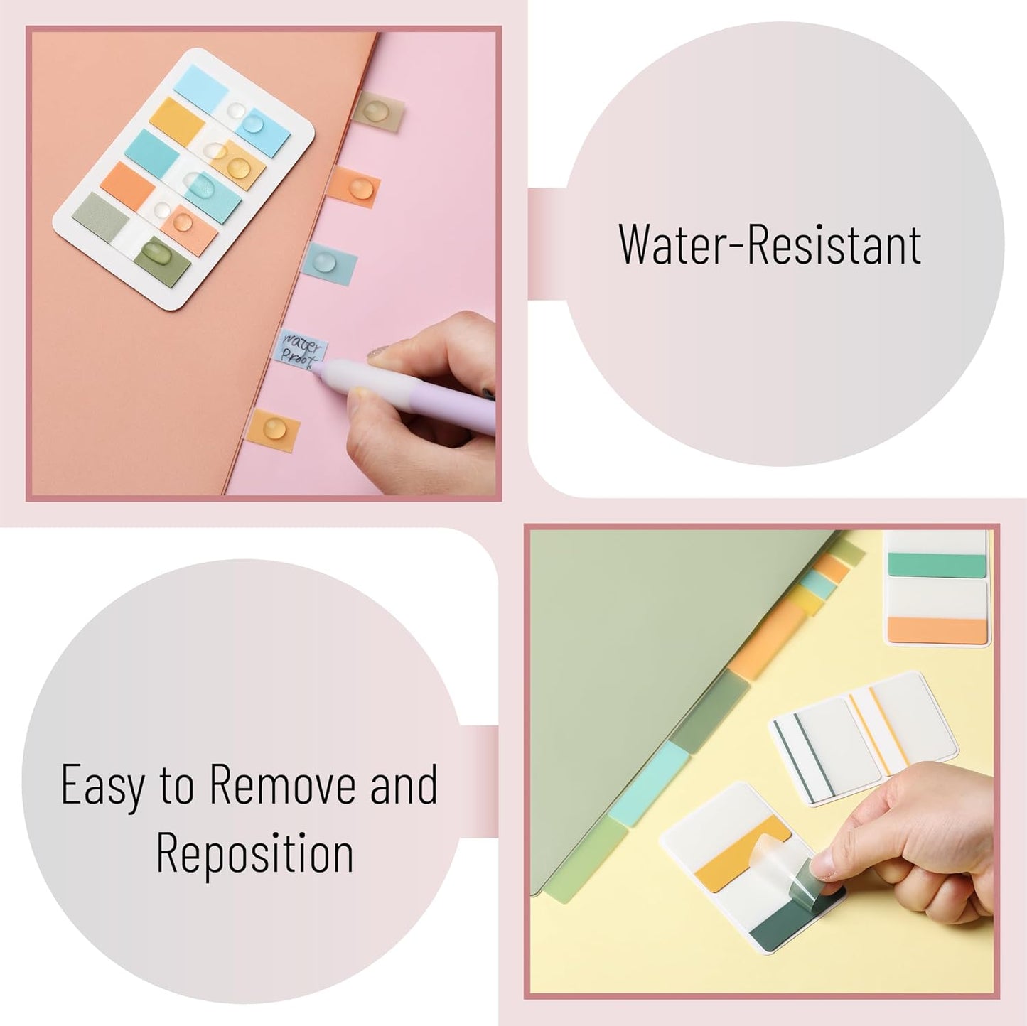 Mr. Pen- Sticky Index Tabs, 500 Pcs, 21 Sets, Colorful Sticky Tabs for Notebooks, Page Markers, Page Tabs for Binders, Page Tabs Sticky Tabs for Books, Notebook Tabs, Book Sticky Tabs for Notebooks