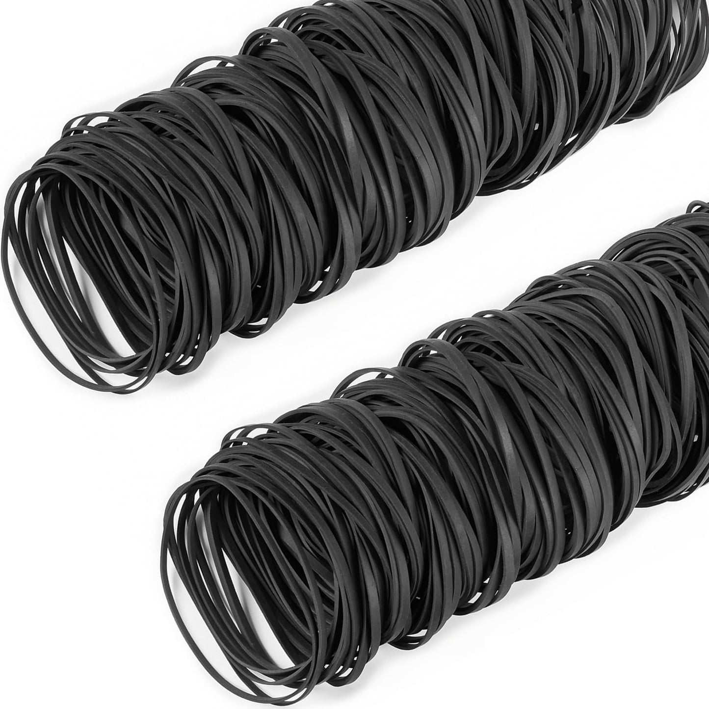 AMUU Black Tactical Rubber Bands Size 33 - 200 Pieces for Office Supply, Home, Money, File Folders - Strong Elastic Bands