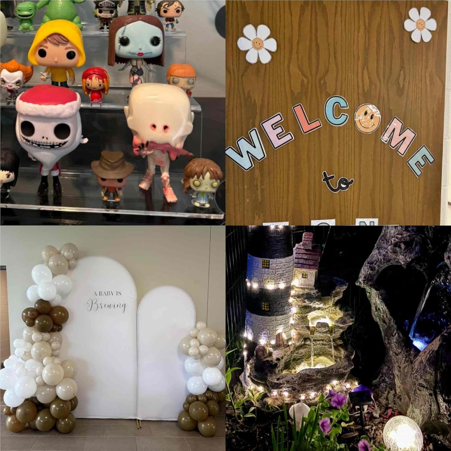 Double Sided Adhesive Putty with Pull Tabs, 100 Clear Dots 0.31''x0.51'' Removable Sticky Tack, Waterproof Poster Putty Glue Dot for Party Decoration Picture