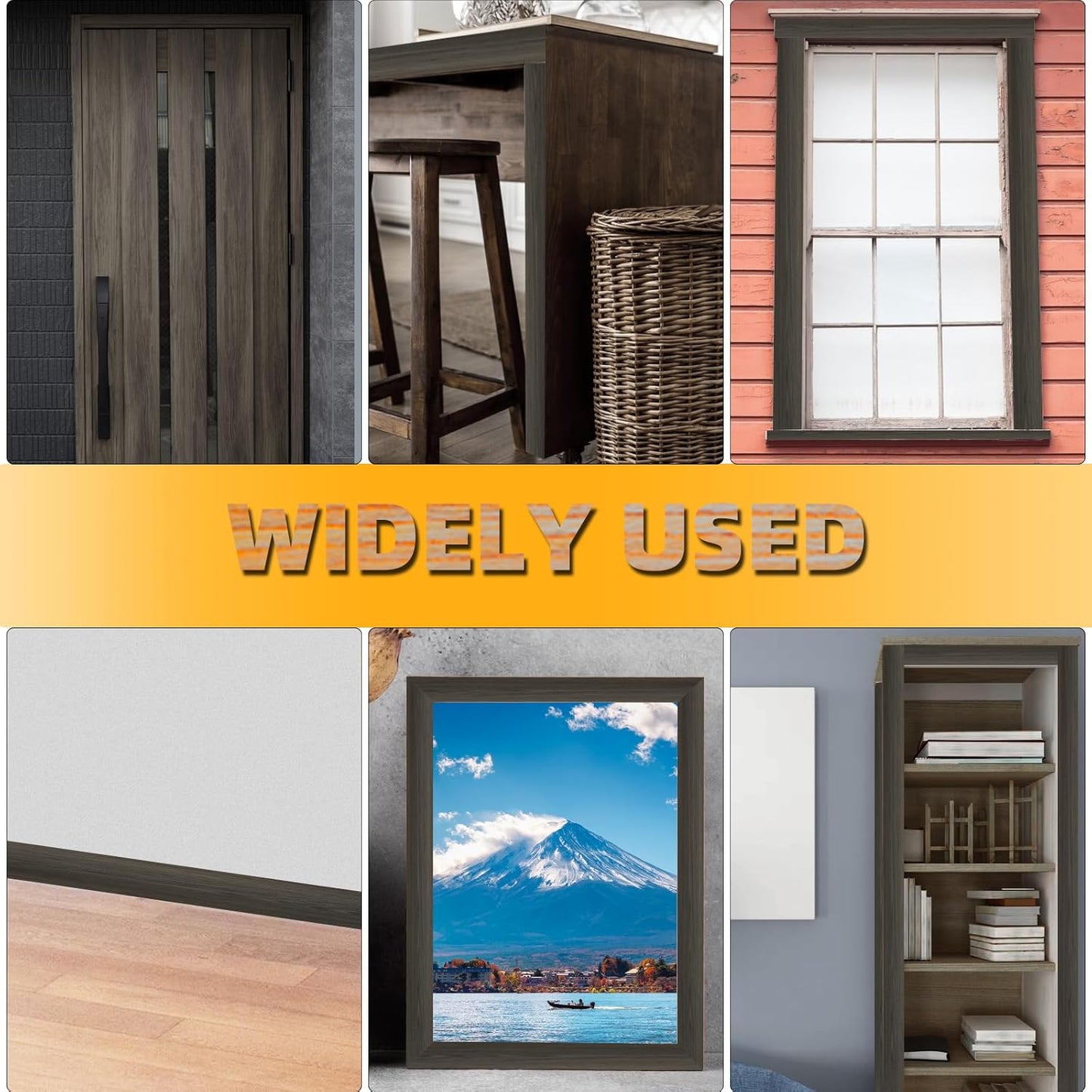 GSCIT Club Red Walnut Wallpaper, 2.4 inch X 15ft Self Adhesive Wood Grain Repair Tape Walnut Repair Patch for Tables, Chairs, Baseboards, Doors, Windows, Floors, Handicraft DIY.