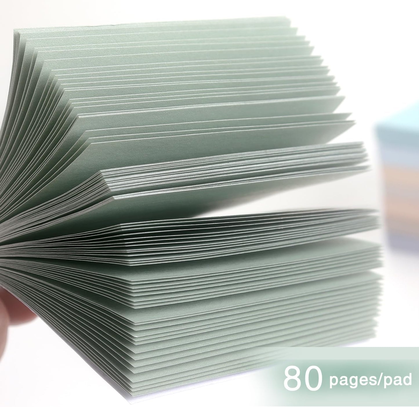 Vintage Colors Sticky Notes 3x3 inch, 8 Pads, Self-Stick Note Pads, Super Sticky Self-Adhesive Sticky Notes, 8 Pads/Pack, 80 Sheets/Pad