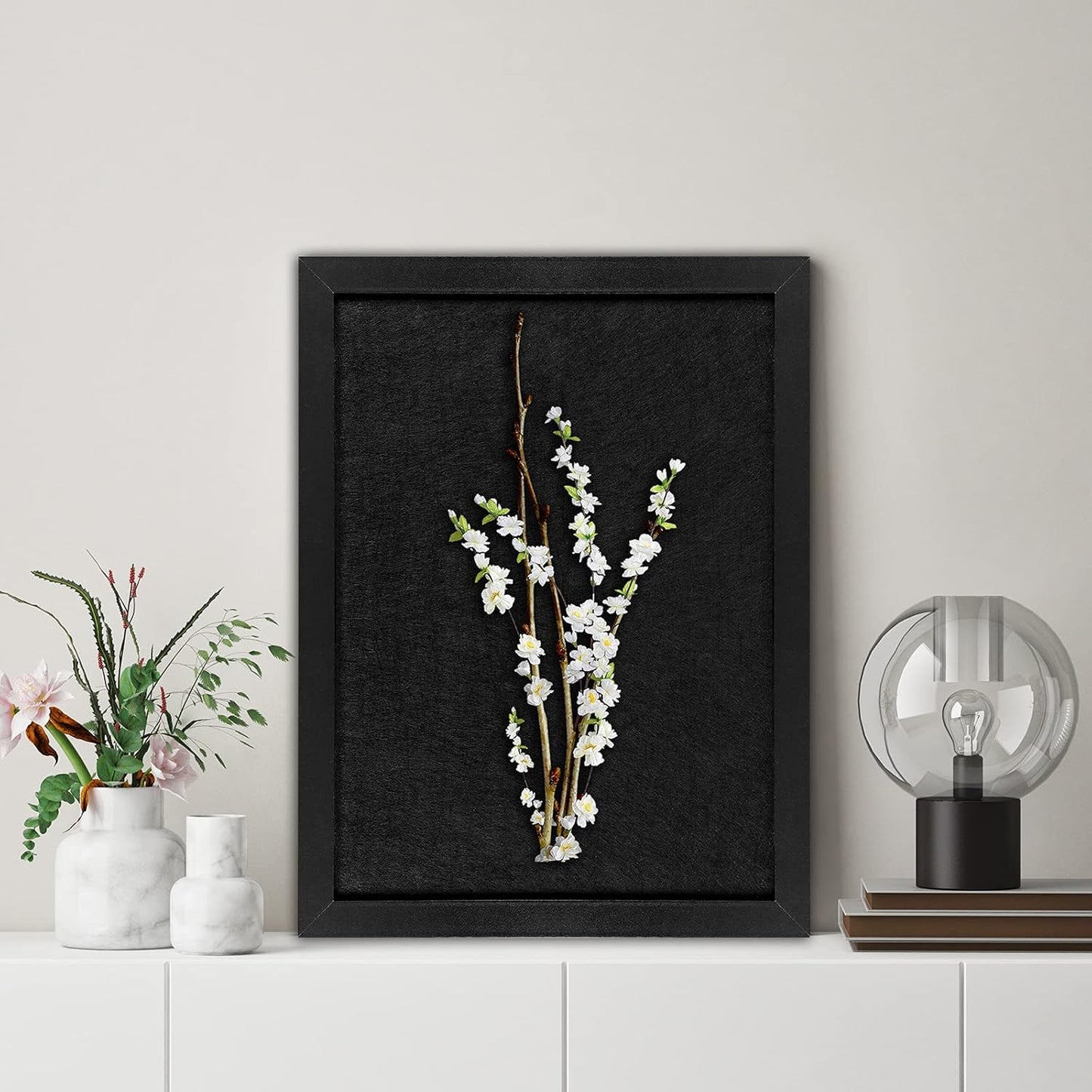 TORASO Cork Board Bulletin Board, Cork Boards for Walls with Pins, Eye Bolts, gaskets, Screws, Pin Board for Office, School and Home (All Black, 17“x23-1P)