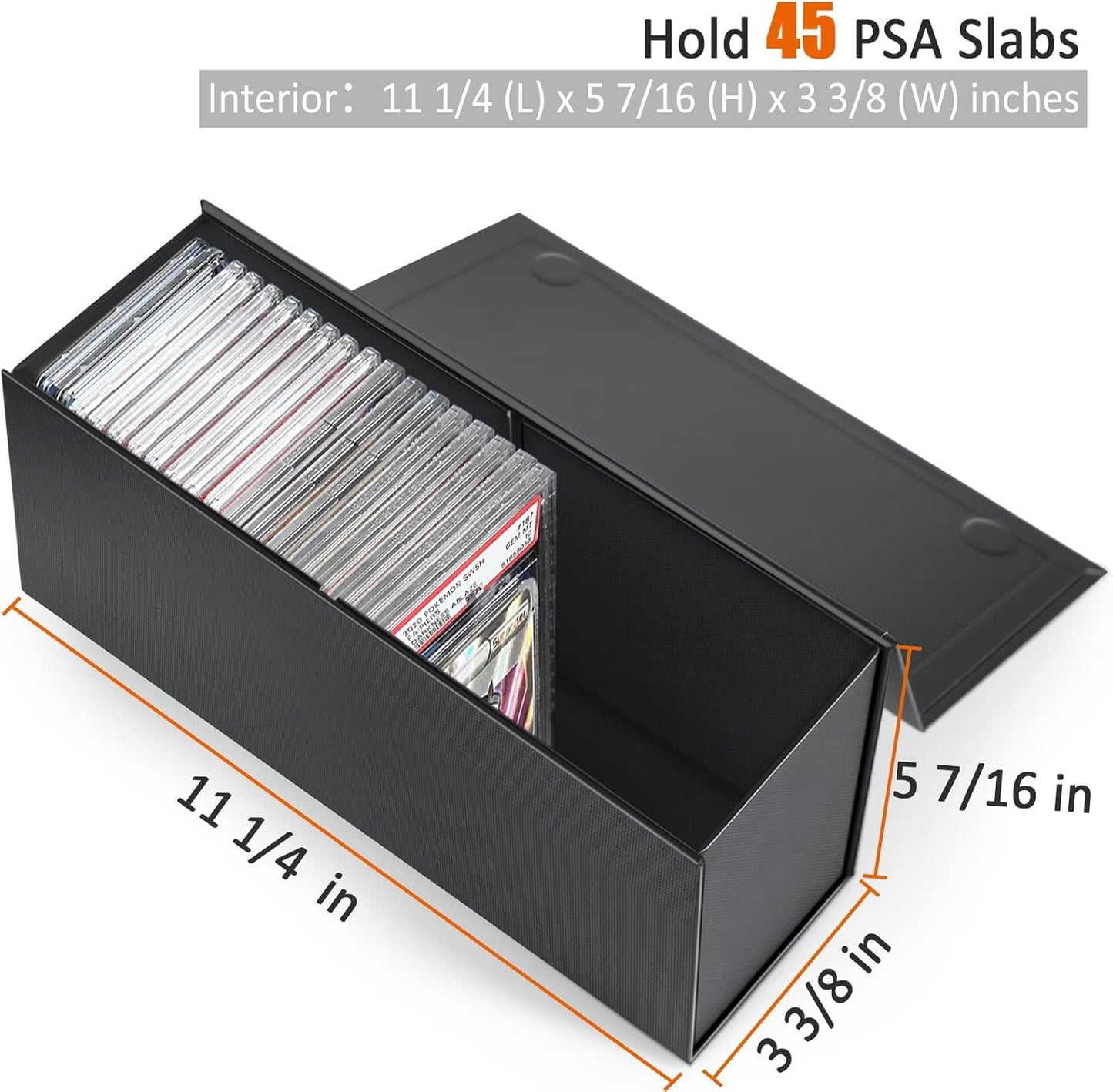 PSA Graded Card Storage Box, PSA Graded Card Storage Holder Container Slabs Box - 1 Pack
