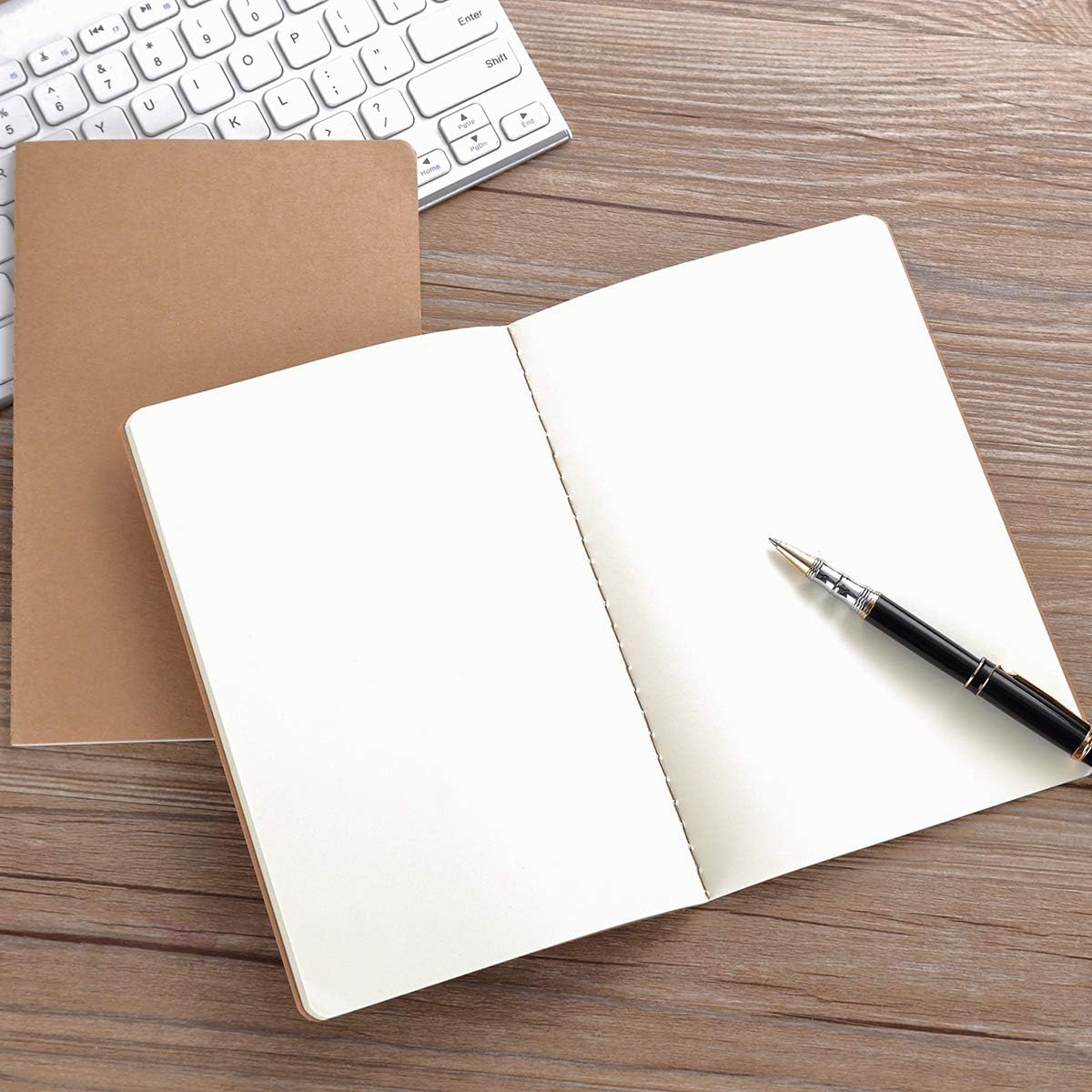 12 Pack Notebook Journals for Travelers, Students and Office, Writing Sketchbook Memo Diary Subject Notebooks Planner with Blank Paper, 60 Pages, 30 Sheets, 8.3x5.5 inch, A5 Size, Travel Journal Set