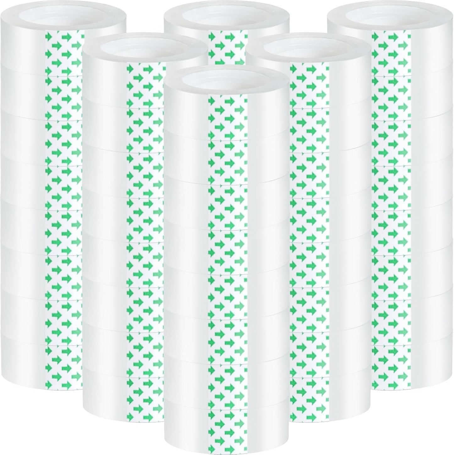 Beieverluck 48 Rolls Clear Tape Refills for Dispenser Transparent Tape 3/4 Inch x 1000 Inch Gift Wrap Tape Packing Tape Roll for Office, Home, School Supplies