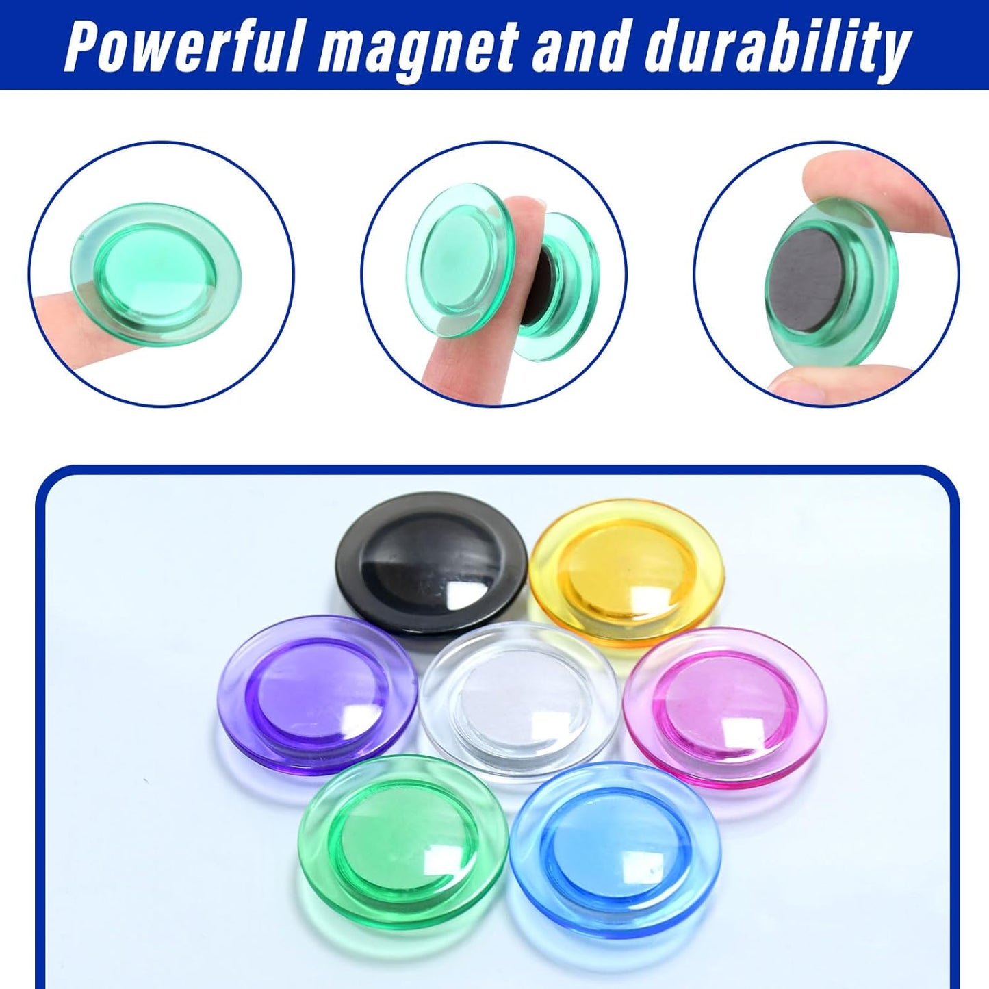 84 Pack Fridge Magnets,30MM Refrigerator Magnet, 7 Colors Colorful Locker Magnets, Strong Small Magnet for Whiteboard, Map, Kitchen, Office