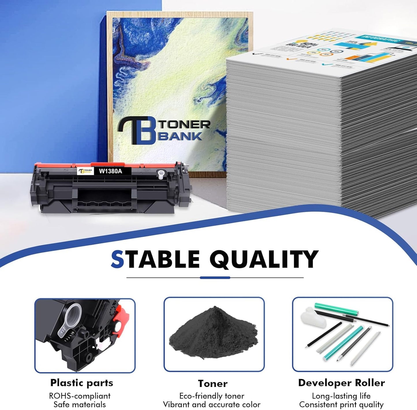 138A Black Toner Cartridges 2 Pack (with Chip) Compatible Replacement for HP 138A 138X W1380A W1380X for HP Pro 3001dw 3001fdw MFP 3101fdw Series Printer Ink