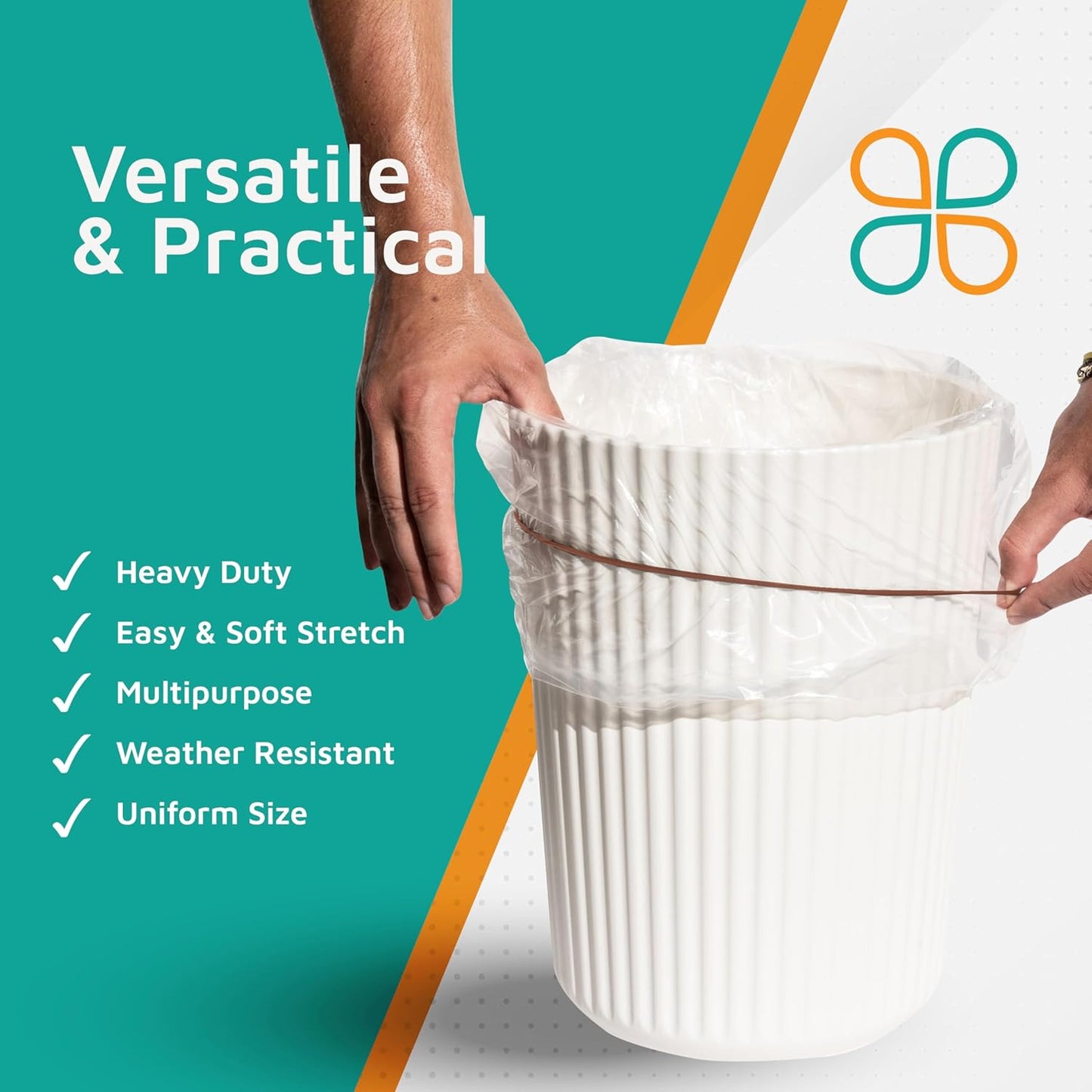 PlasticMill Brown Rubber Bands Size 33 (3 1/2" x 1/8") - #33 Colored Rubber Bands Office Supplies - Strong, Elastic Bands for Crafts, Balloon Garland, Cash, File Folders (100-Pack)