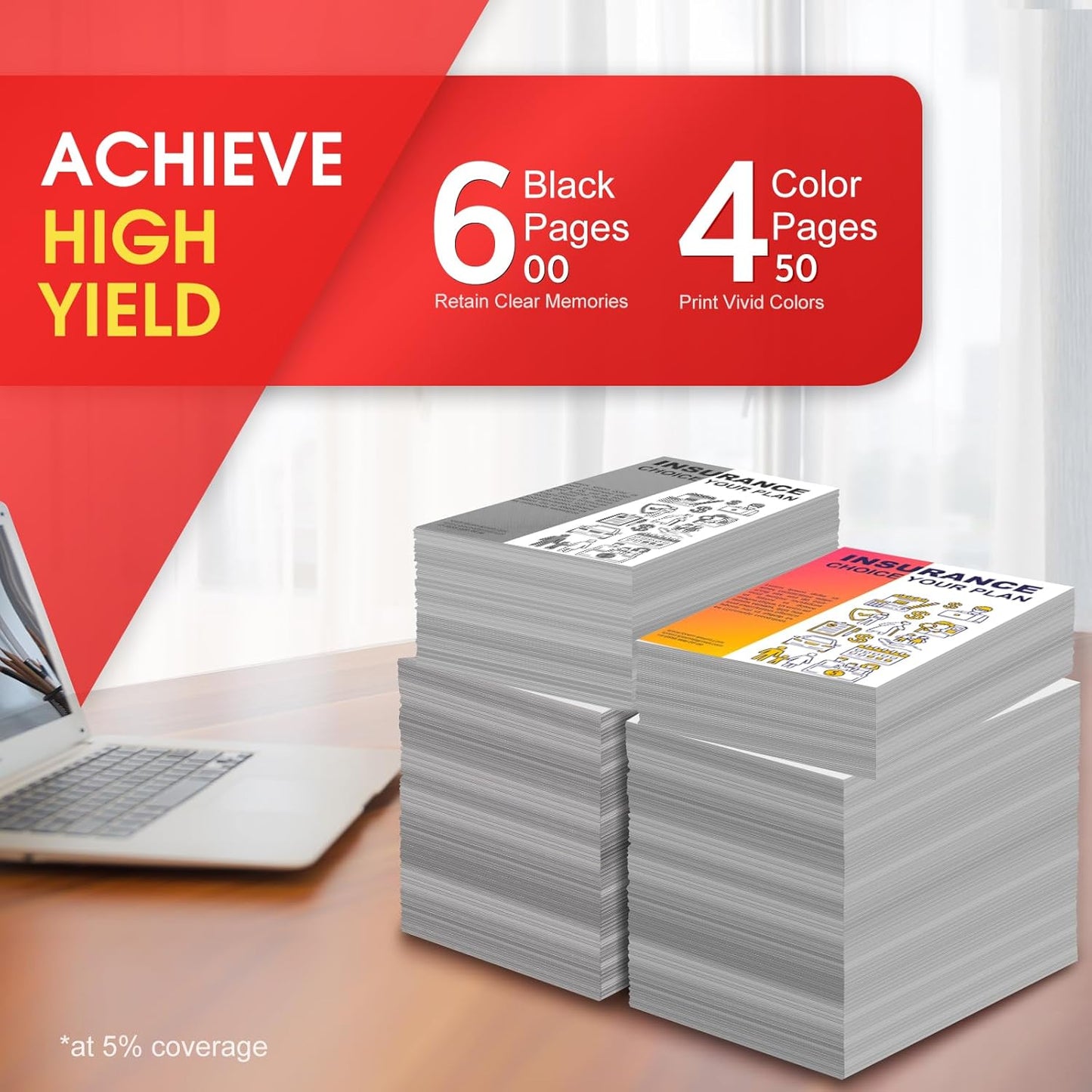 245XL 246XL Combo Pack Compatible for Canon Ink 245 and 246 PG-245 CL-246 Works with Canon MX490 MX492 MG2522 MG3029 TR4520 TR4522 TR4500 TS3122 (1Black, 1Color) 2Pack