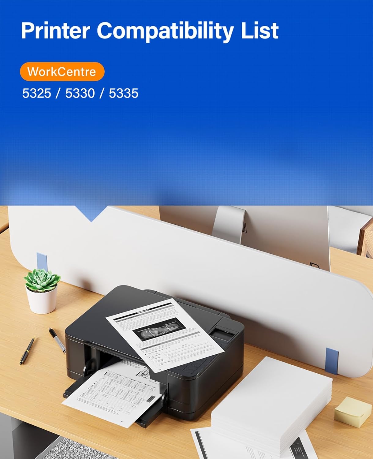 5325 5330 5335 Drum Unit 013R00591 Drum Unit (Not Toner) Black 1-Pack High-Yield Replacement for Xerox 5325 5330 5335 Image-Drum Compatible for Xerox WorkCentre 5325 5330 5335 Laser Printer All-in-One