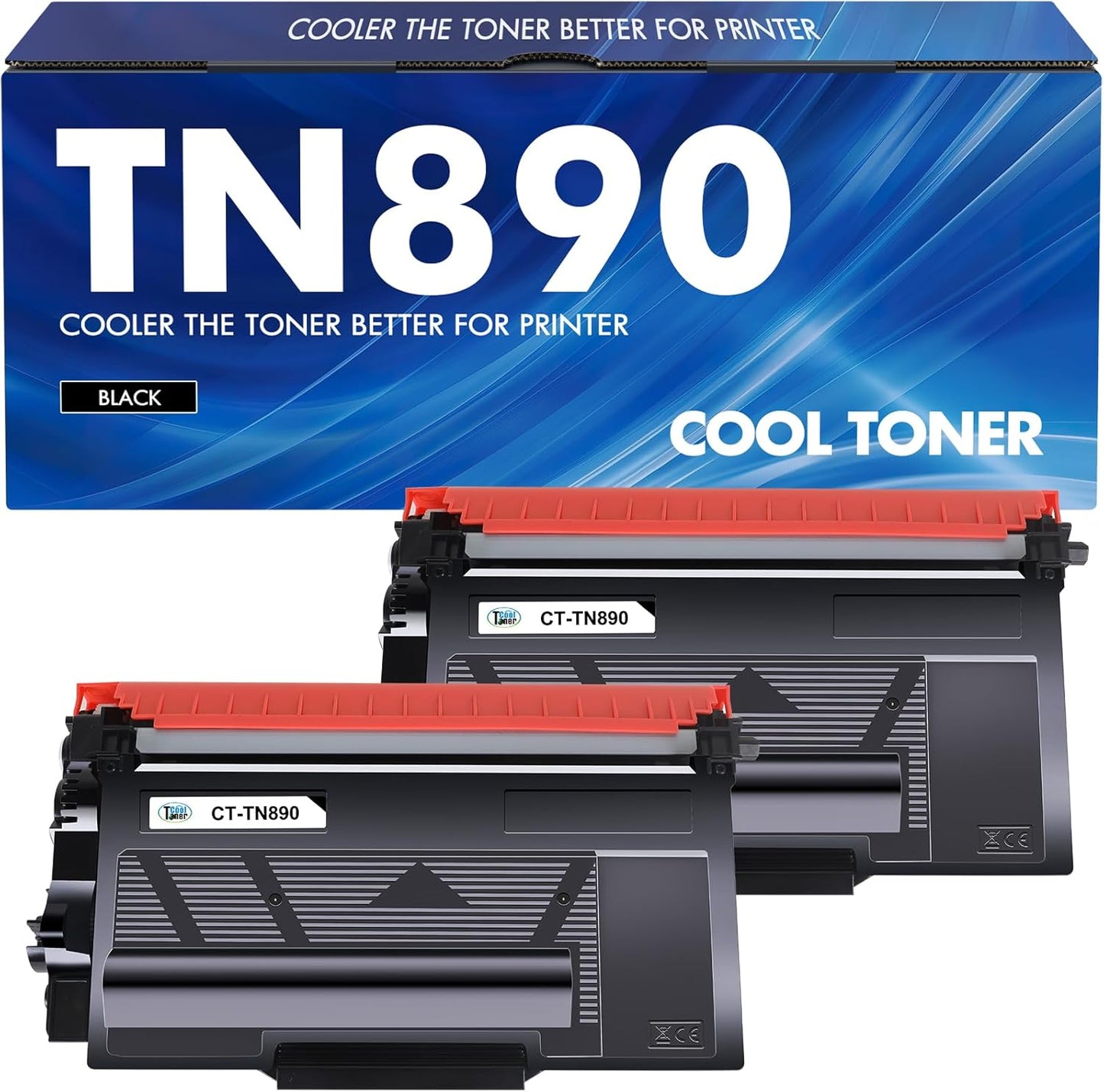 TN890 TN-890 TN 890 Toner Cartridge 2-Pack Compatible for Brother TN890 Ultra High Yield Black Toner Cartridge for Brother HL-L6400DW HL-L6400DWT HL-L6250DW MFC-L6900DW MFC-L6750DW Printer